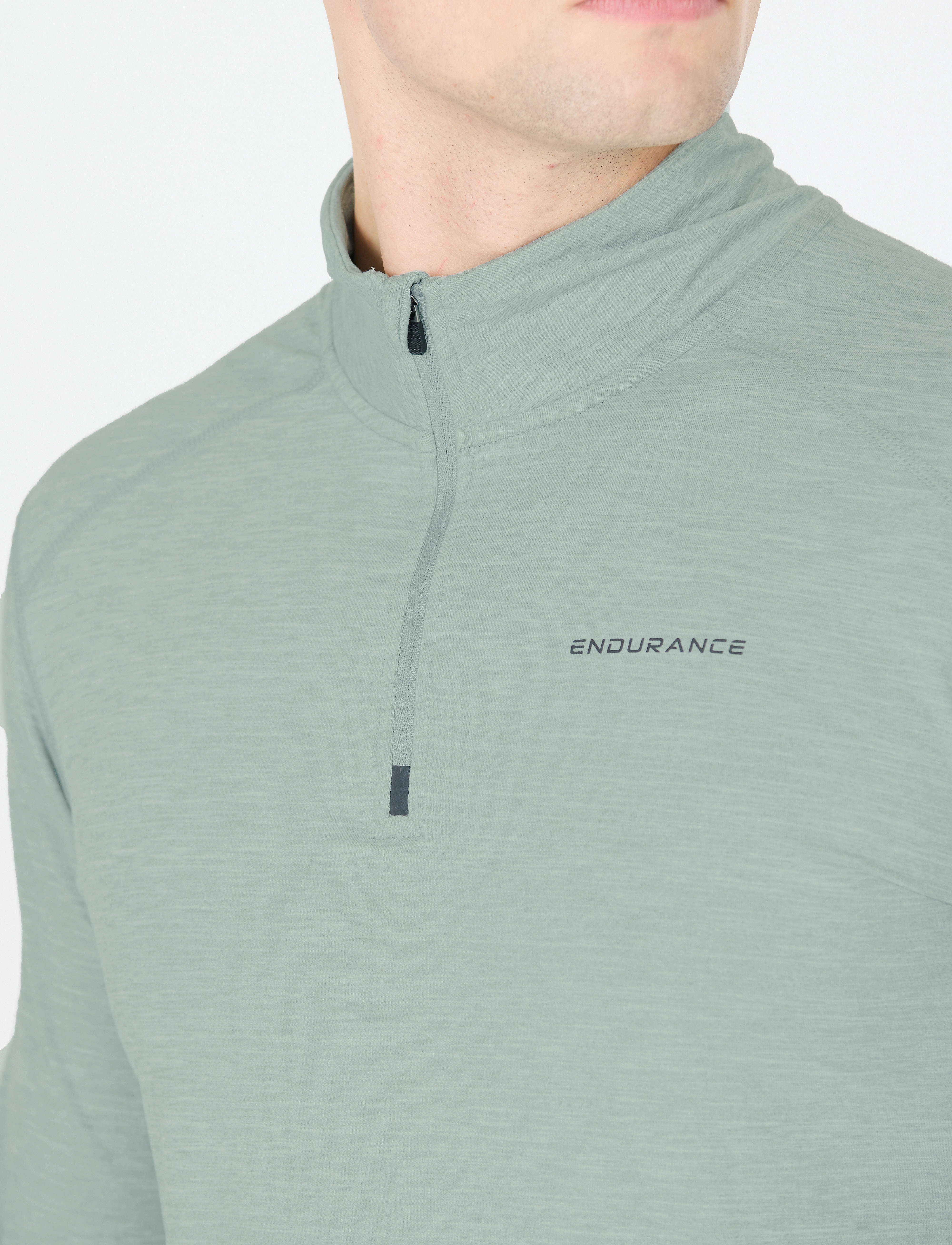 Endurance - Tune V2 M Melange Midlayer - fleece - misty blue - 4