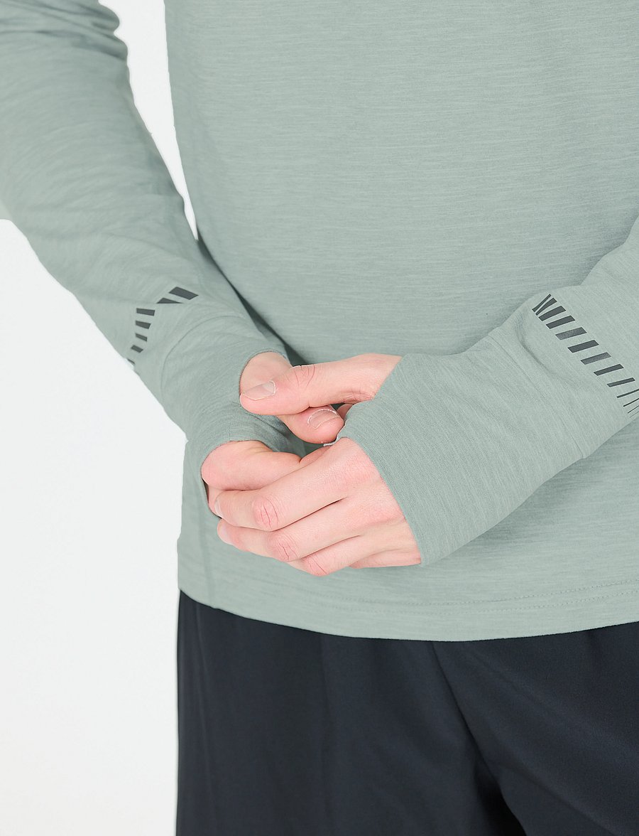 Endurance - Tune V2 M Melange Midlayer - fleece & midlayer - misty blue - 5