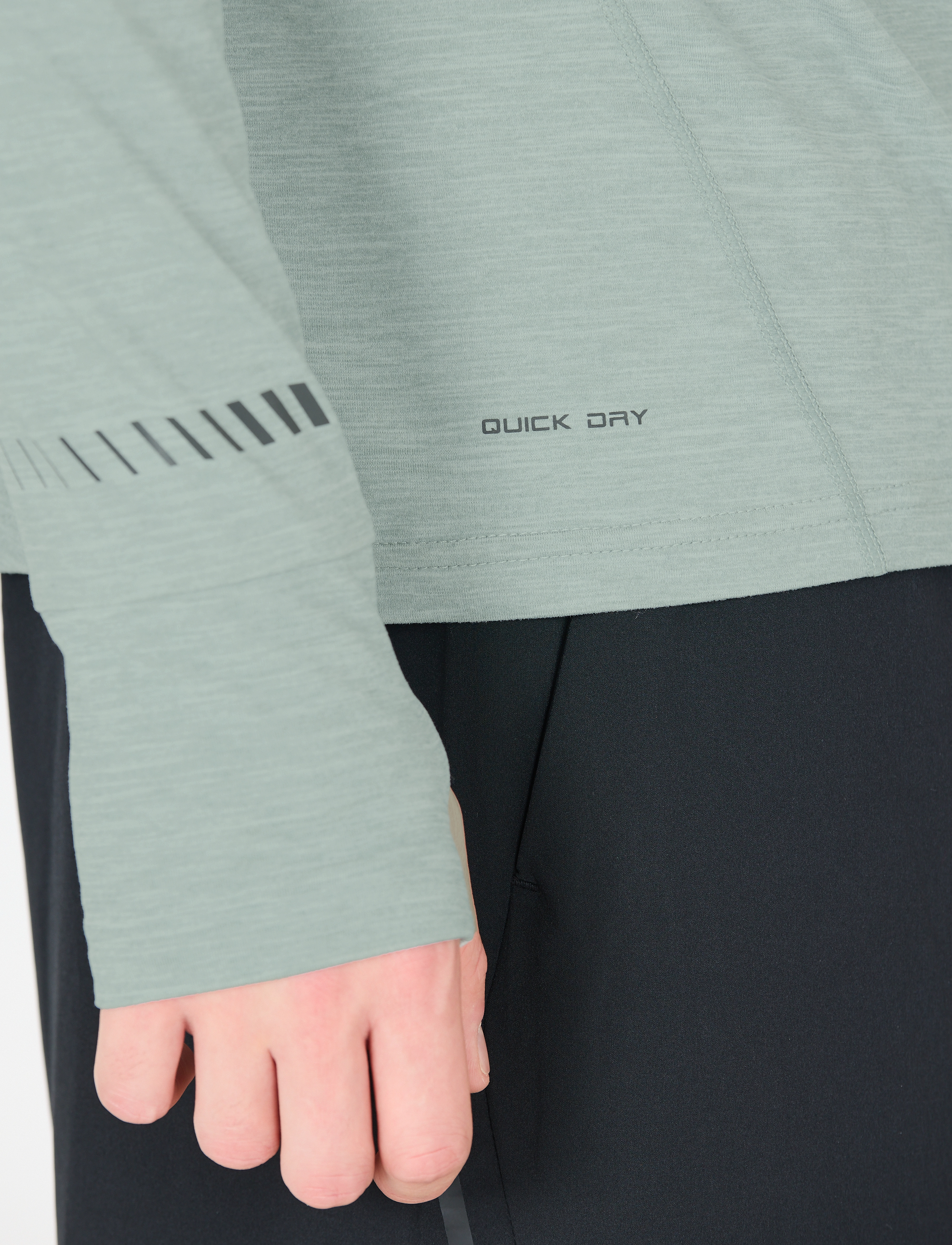 Endurance Tune V2 M Melange Midlayer - Streetstyle - MISTY BLUE / green