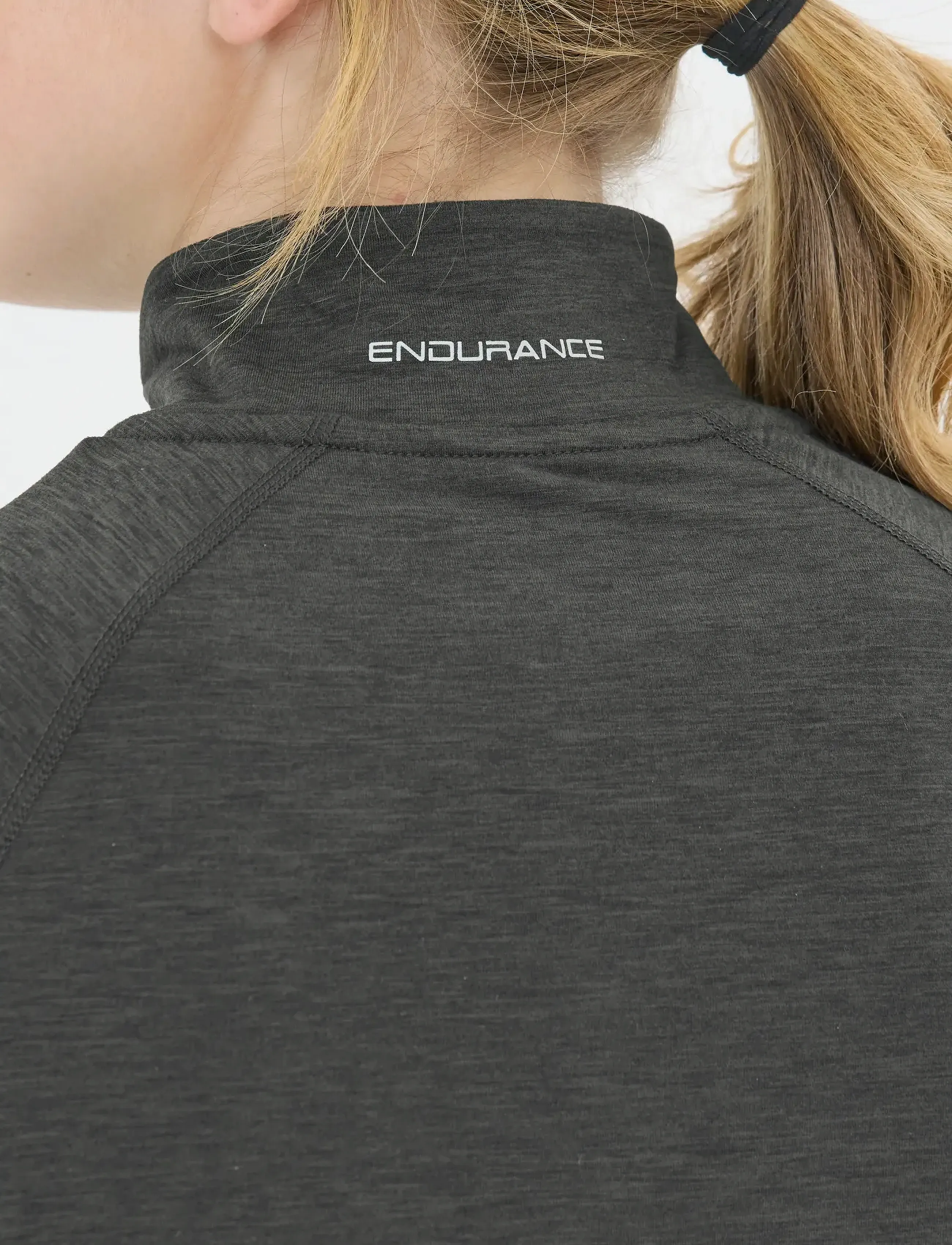 Endurance - Canna V2.0 W Melange Midlayer - Överdelar - black melange - 0