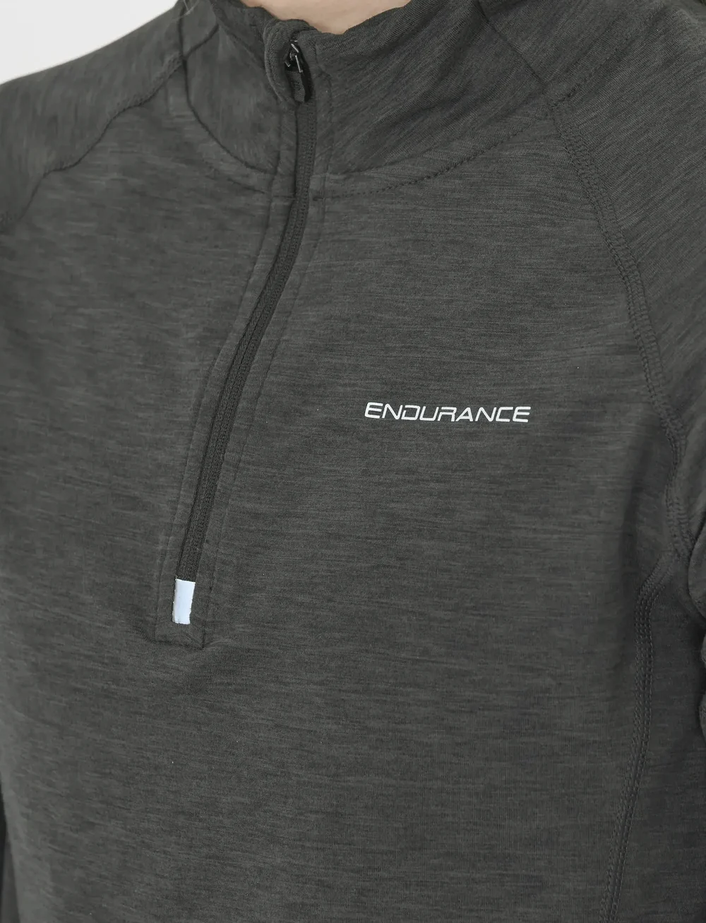 Endurance - Canna V2.0 W Melange Midlayer - fleece & midlayer - black melange - 3