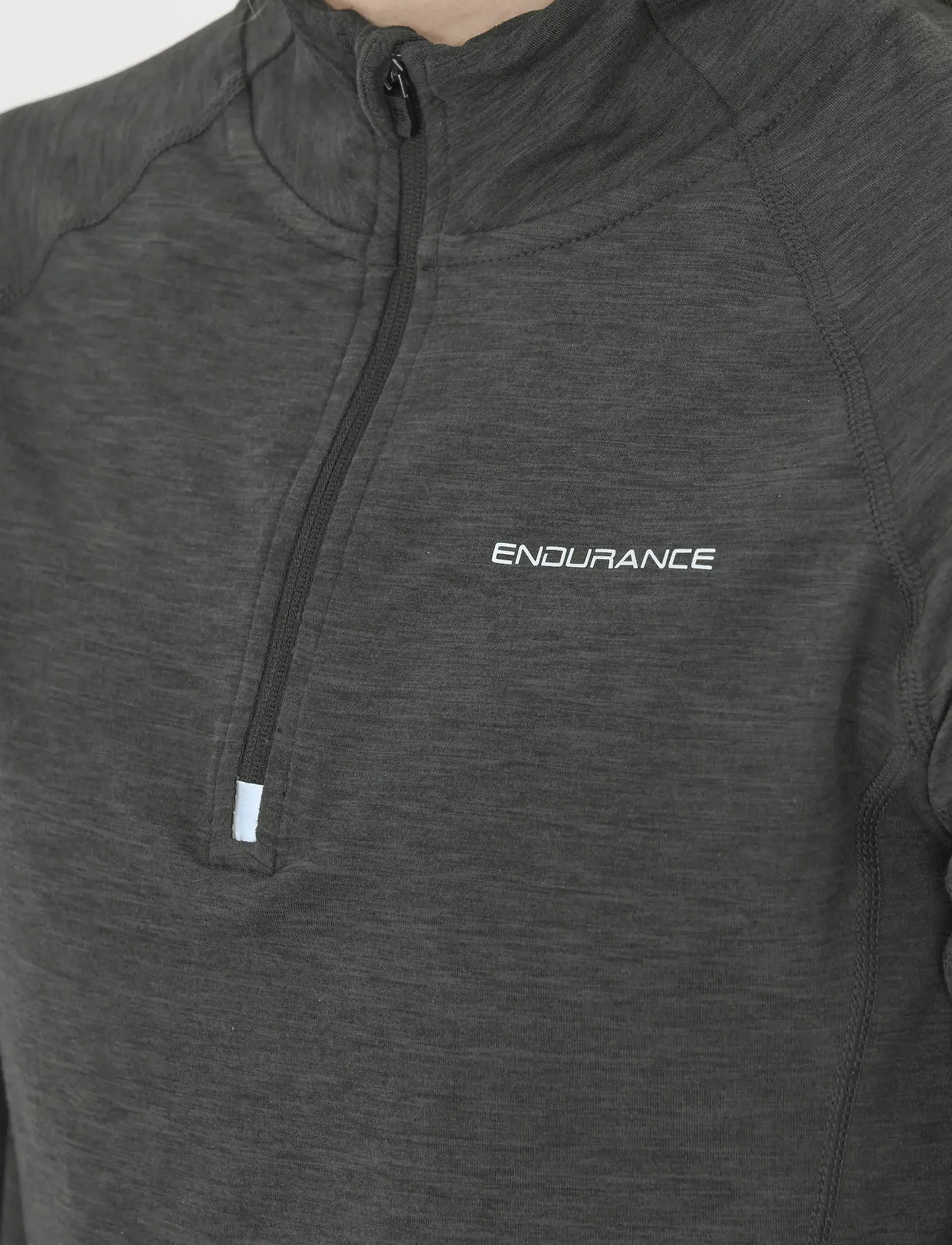 Endurance - Canna V2.0 W Melange Midlayer - Överdelar - black melange - 3
