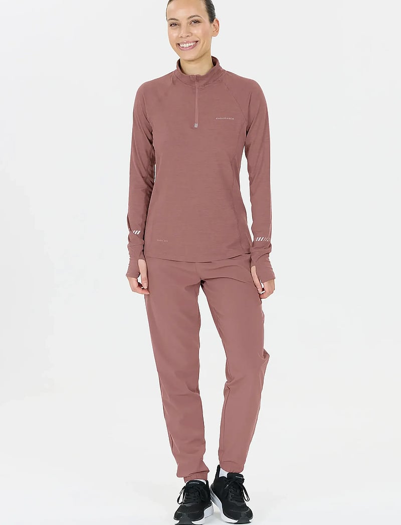 Endurance - Canna V2.0 W Melange Midlayer - yläosat - rose taupe - 5