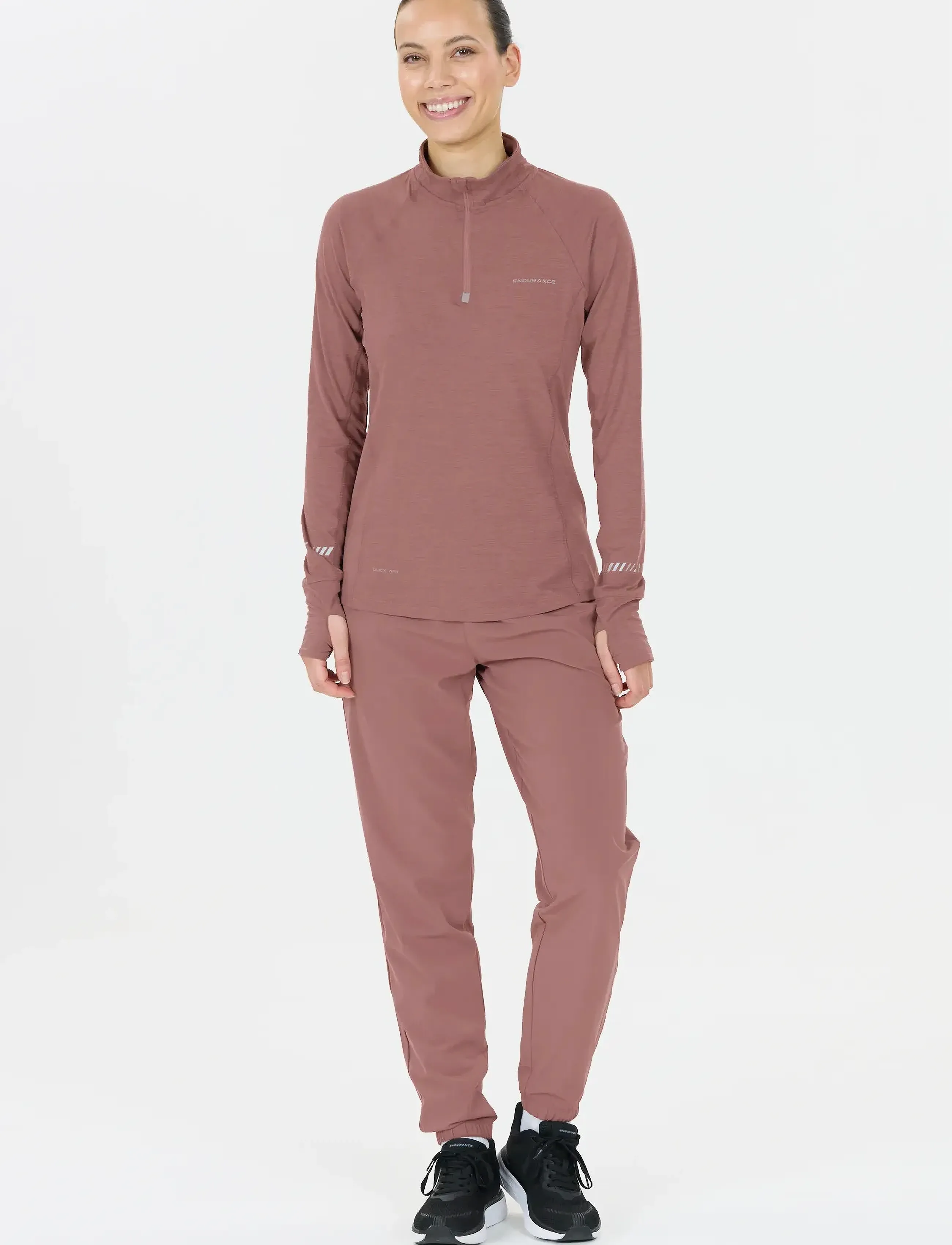 Endurance - Canna V2.0 W Melange Midlayer - oberteile - rose taupe - 5