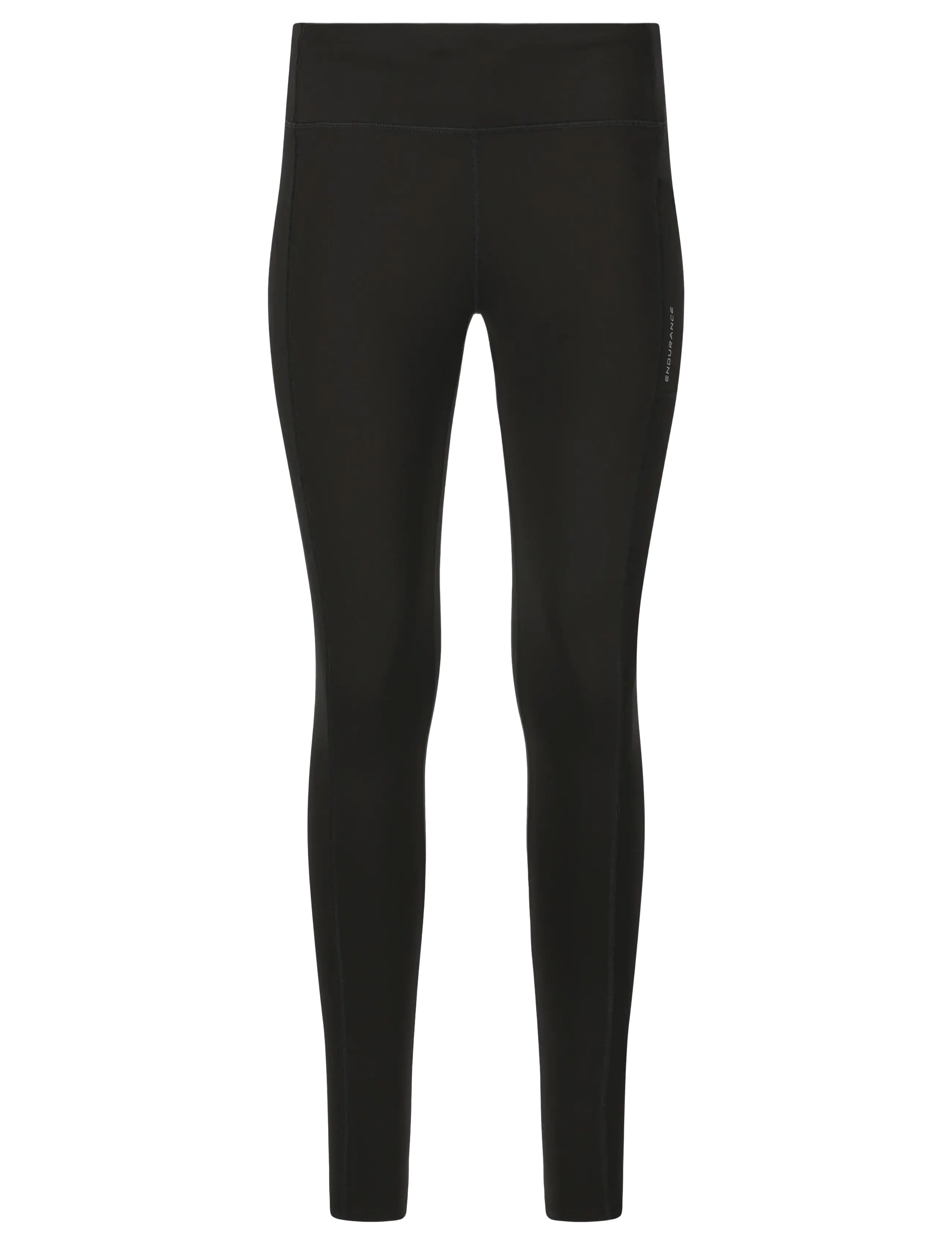Endurance Strong W Windblock Long Tights - Kleidung - BLACK / black