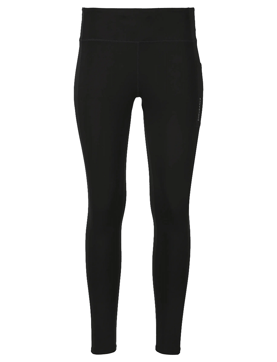 Endurance - Strong W Long Run Tights - jooksuretuusid - black - 1