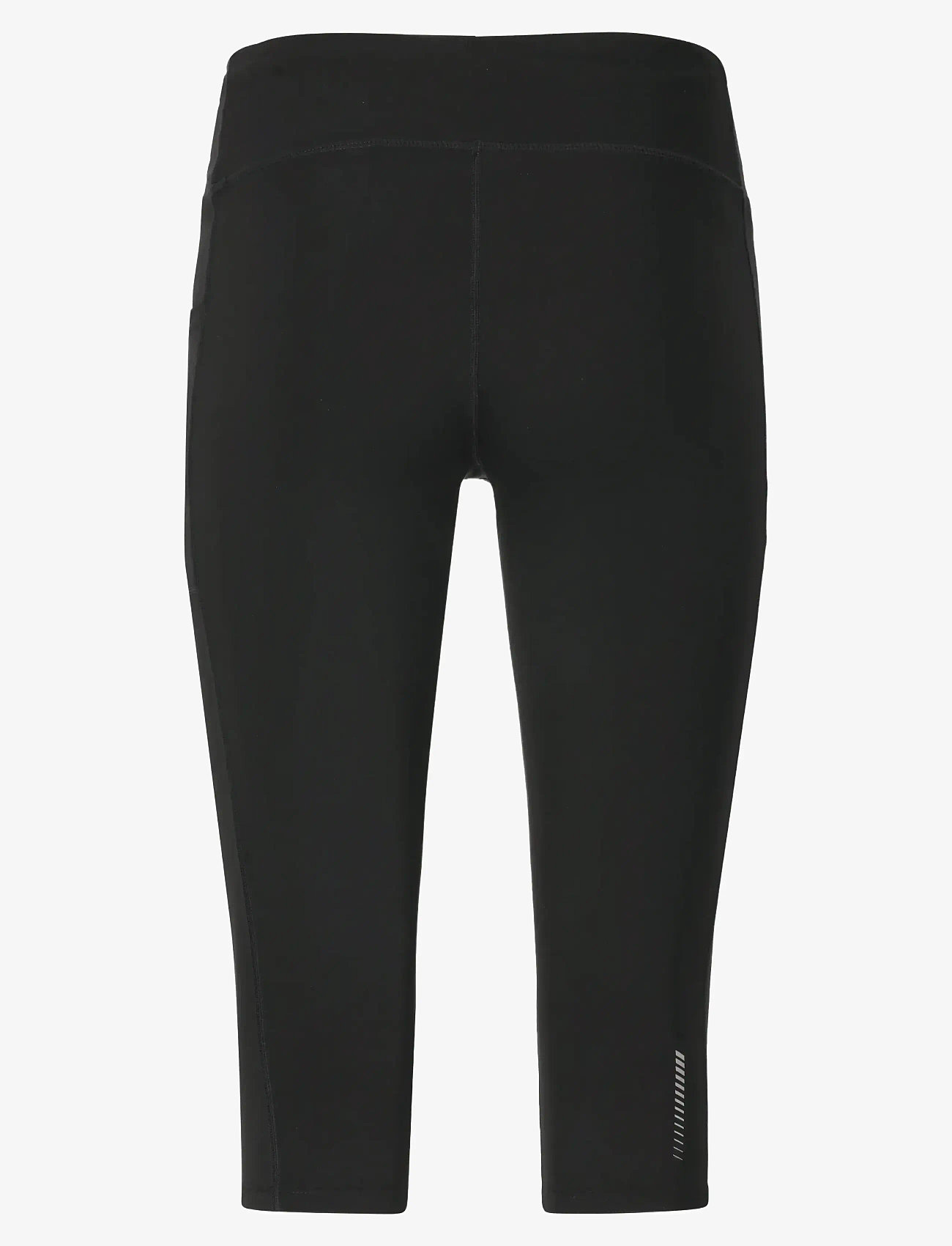 Endurance - Strong W 3/4 Run Tights - jooksuretuusid - black - 2