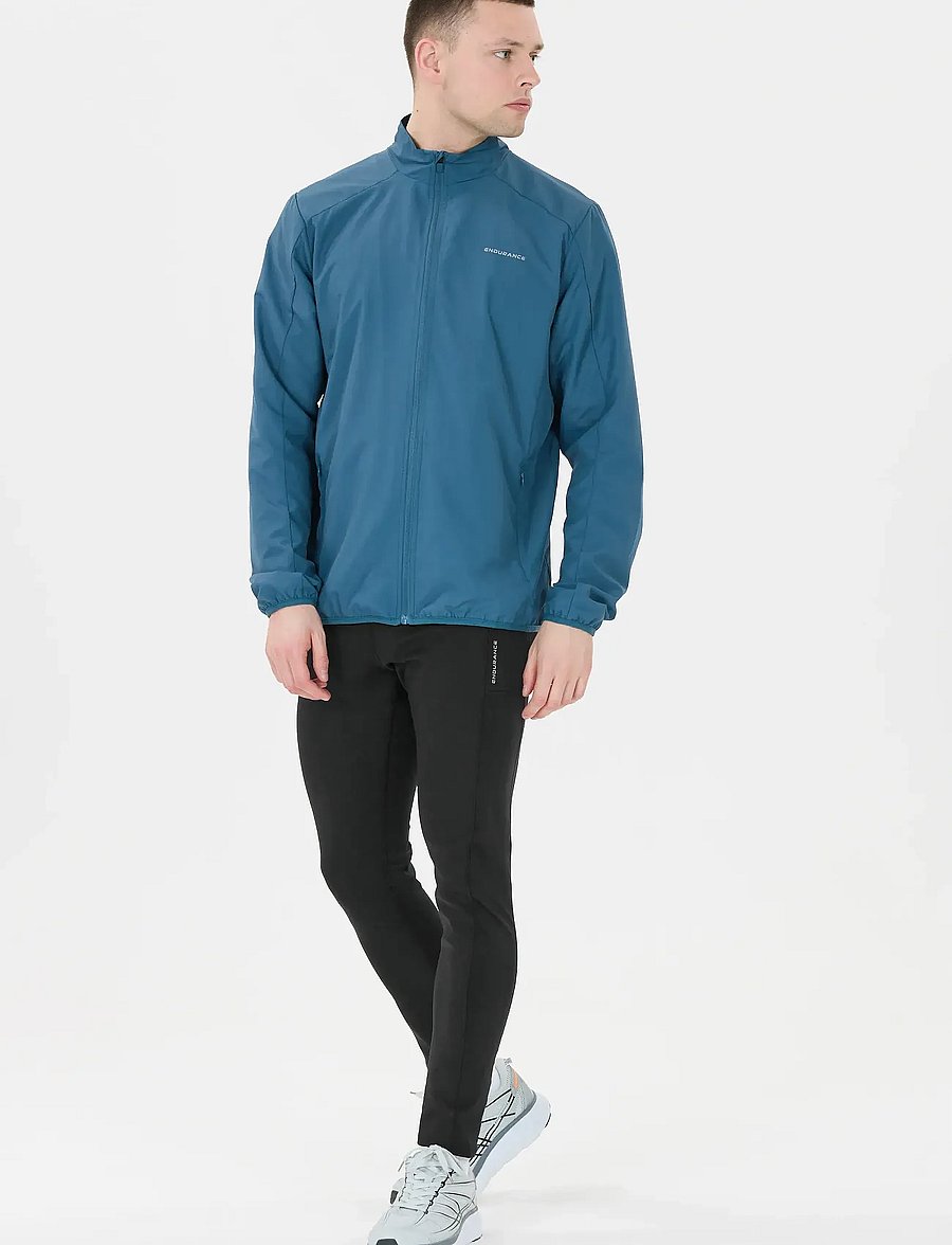 Endurance - Strong M Windblock Long Tights - juoksutrikoot - black - 0