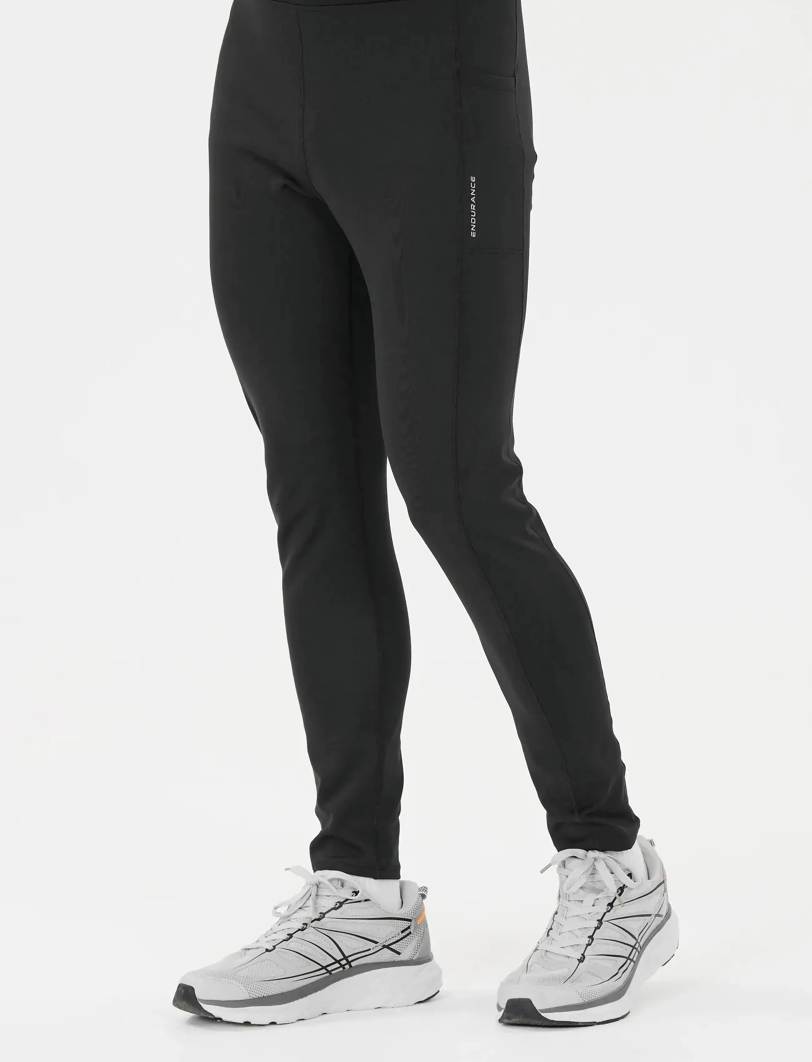 Endurance Strong M Windblock Long Tights - Streetstyle - BLACK / black
