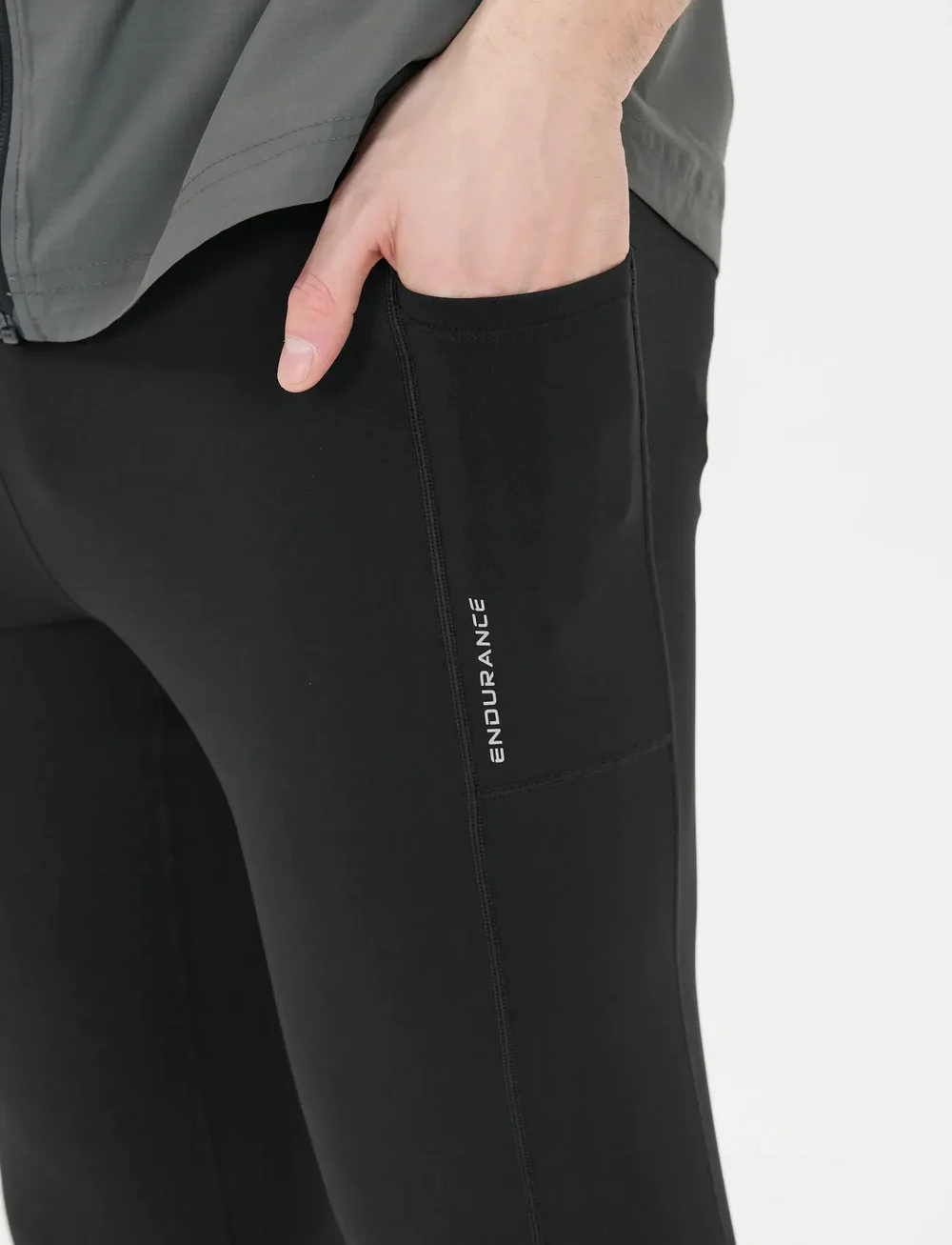 Endurance - Strong M Long Run Tights - lauftights - black - 3