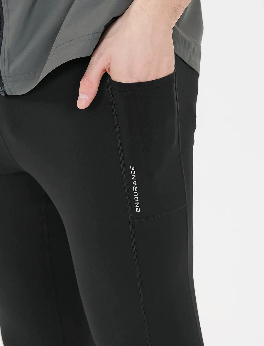 Endurance - Strong M Long Run Tights - collants de course - black - 3
