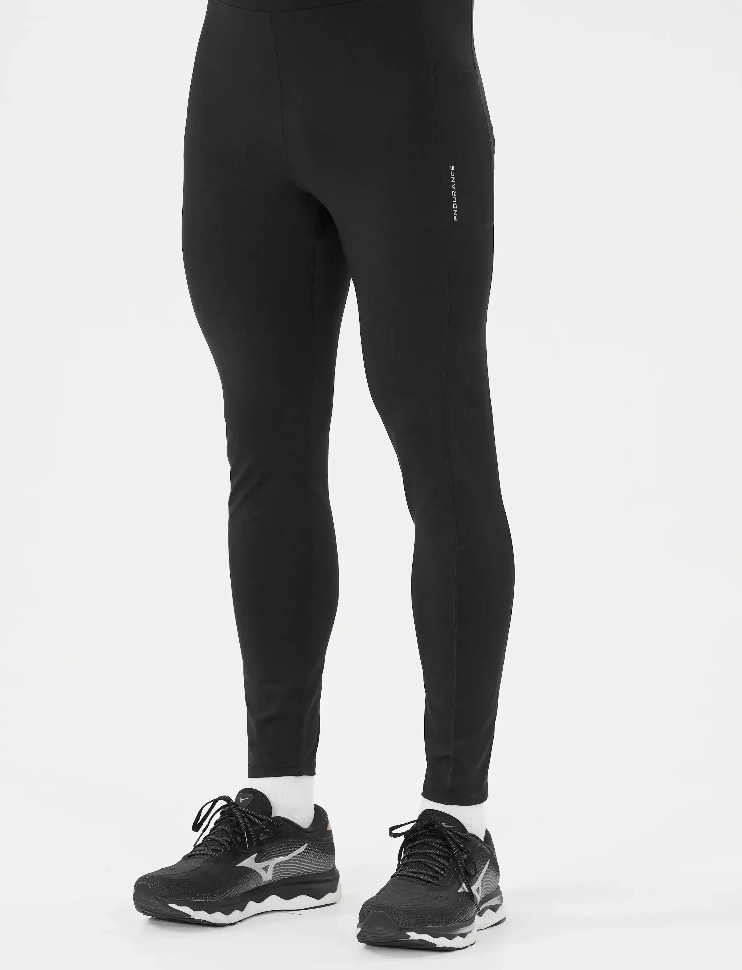 Endurance Strong M Long Run Tights - Streetstyle - BLACK / black
