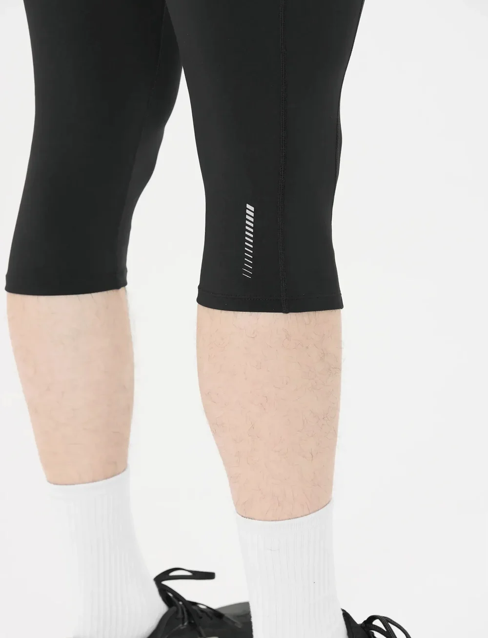 Endurance - Strong M 3/4 Run Tights - jooksuretuusid - black - 4