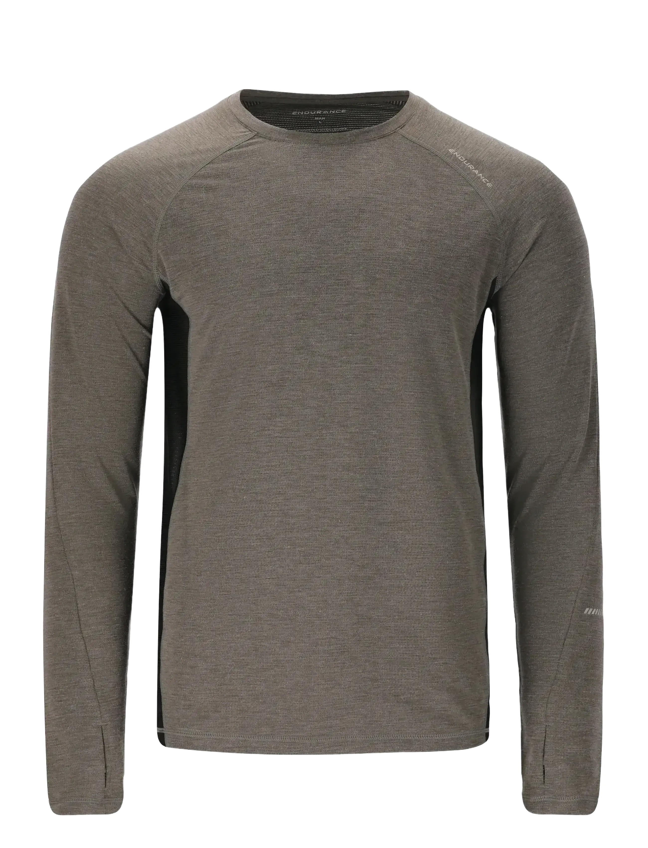 ENDURANCE Jonnik M Ls Midlayer Braun - S - Herren