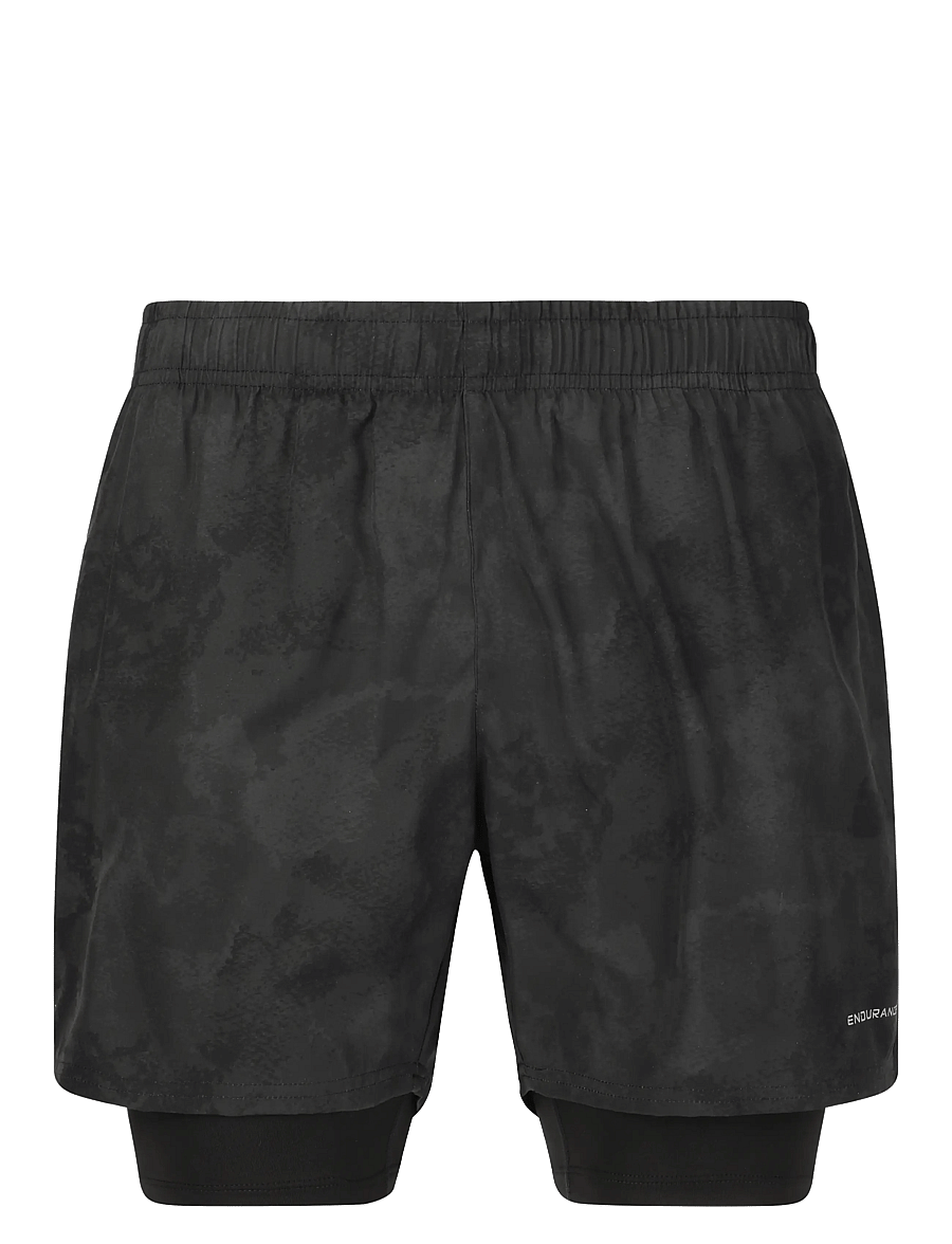 Endurance - Koy M 2-in-1 Shorts - löparshorts - darkstorm - 1