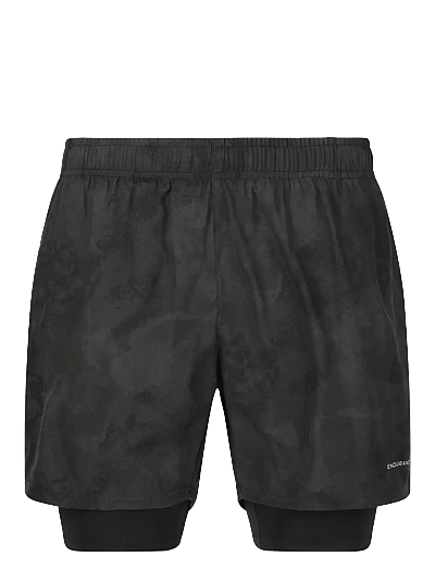 Endurance Koy M 2-in-1 Shorts - Træningsshorts - PRINT / black