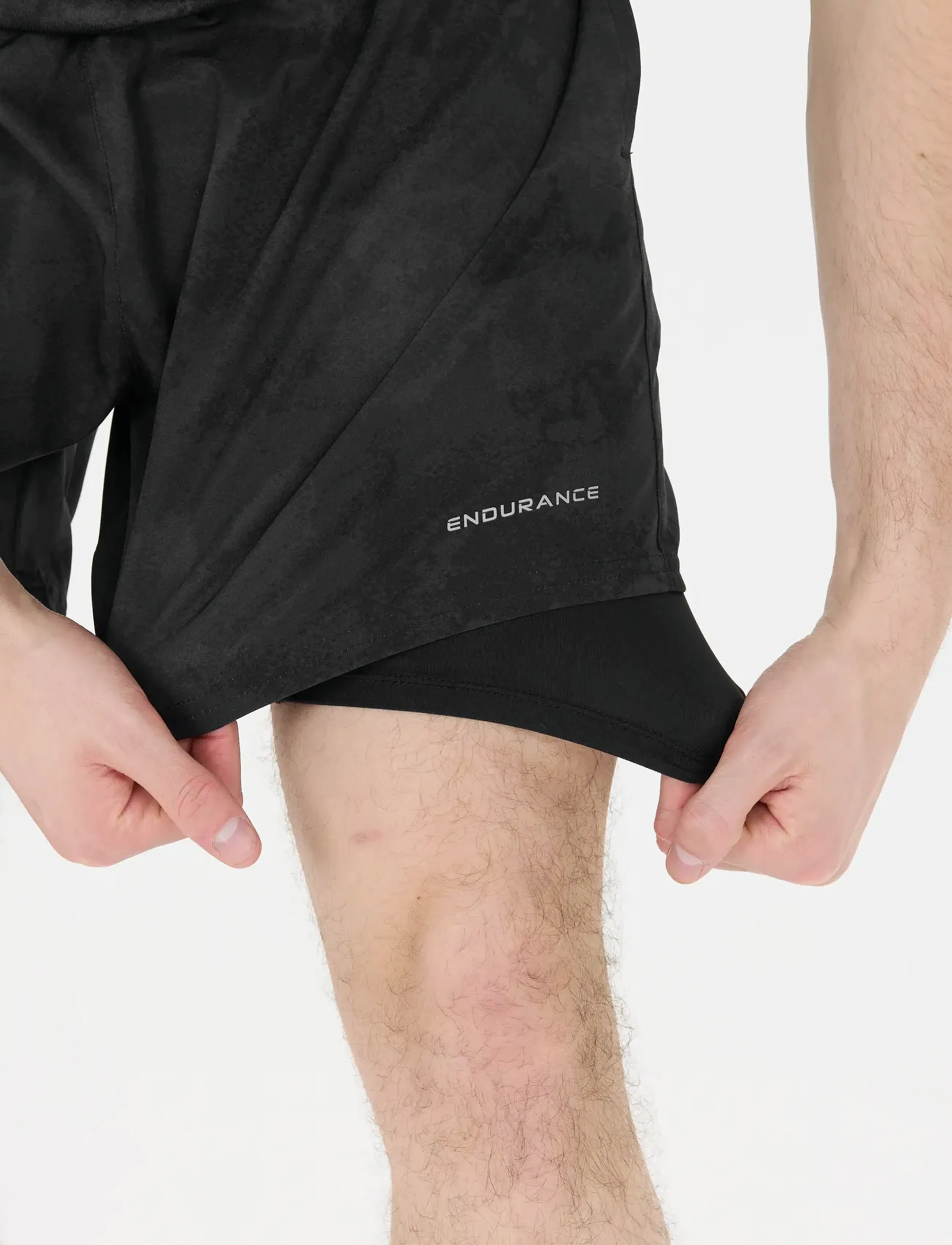 Endurance - Koy M 2-in-1 Shorts - löparshorts - print - 5