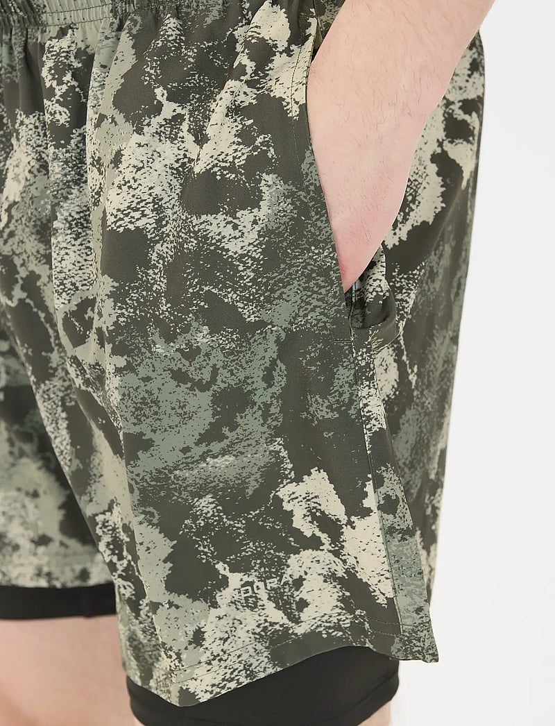 Endurance - Koy M 2-in-1 Shorts - løbeshorts - print - 0