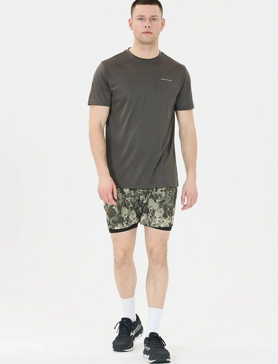 Endurance - Koy M 2-in-1 Shorts - löparshorts - print - 5