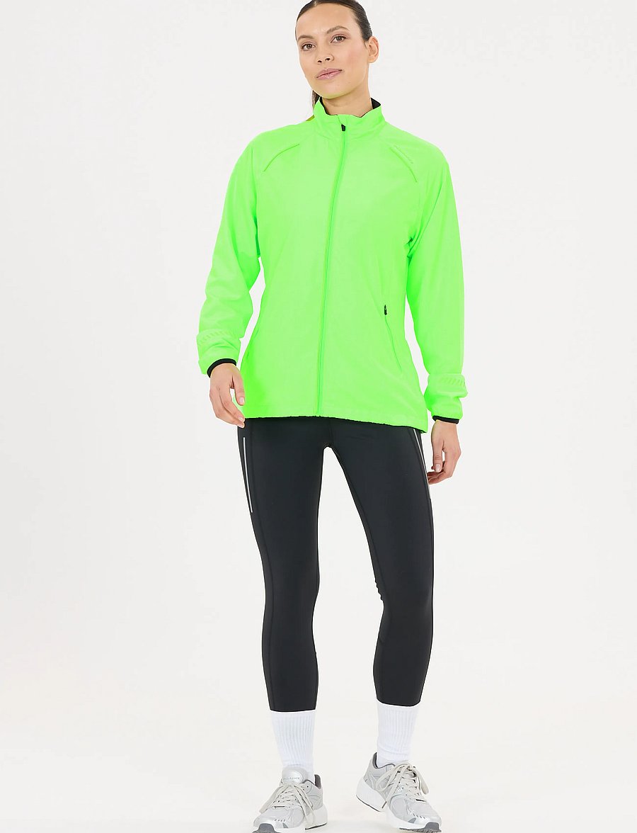 Endurance - Cully V2 W Jacket - träningsjackor - safety green - 0