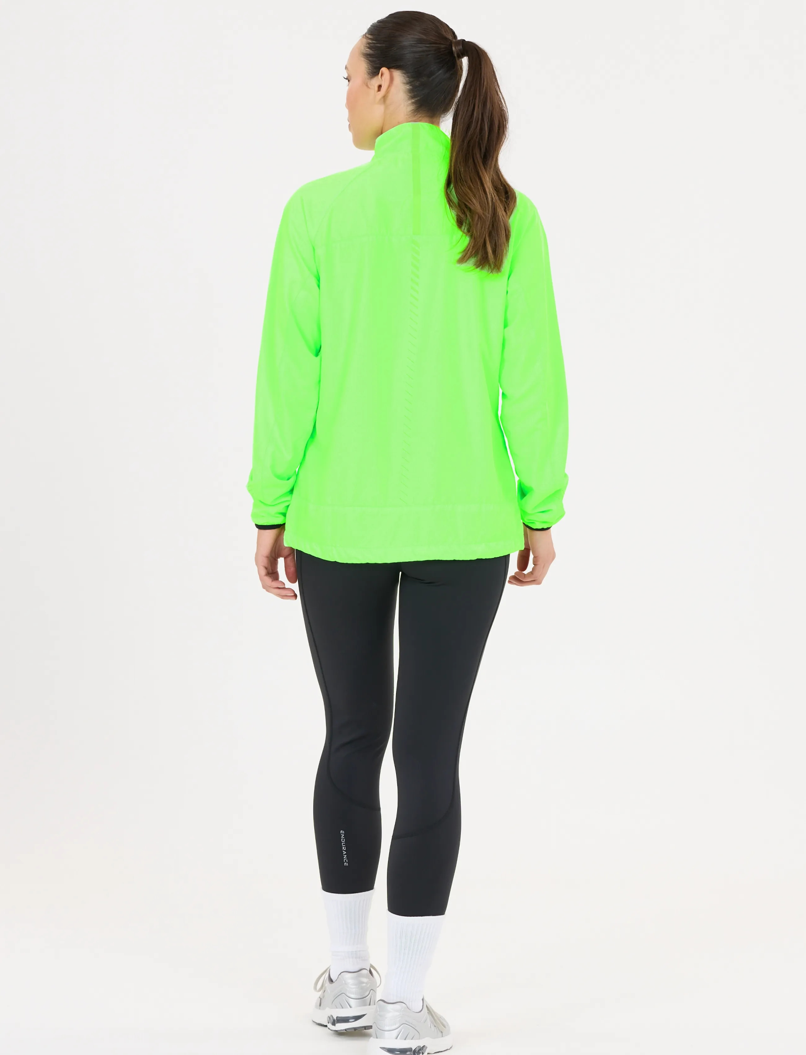 Endurance - Cully V2 W Jacket - träningsjackor - safety green - 3