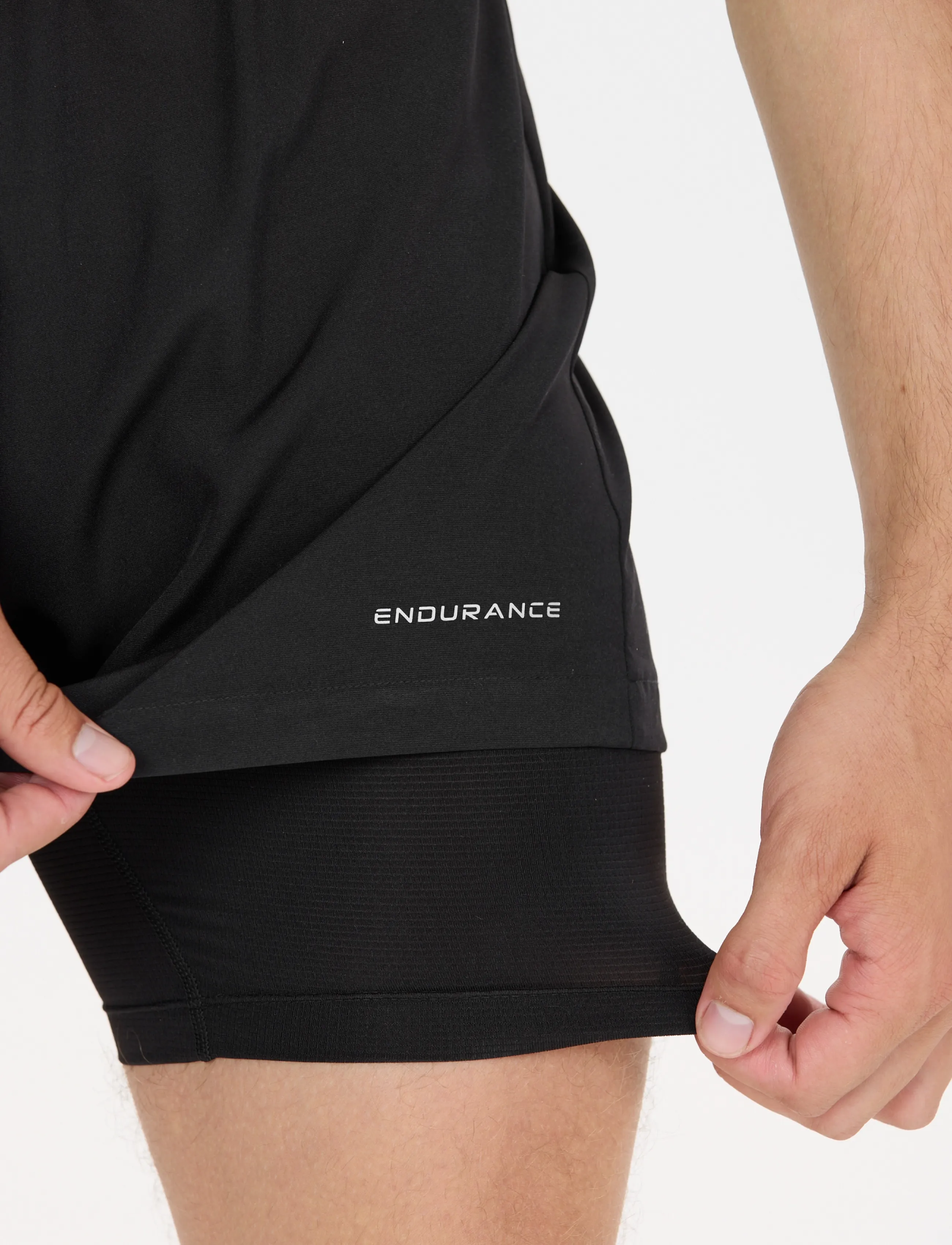 Endurance Less M 2-in-1 Shorts - Streetstyle - BLACK / black
