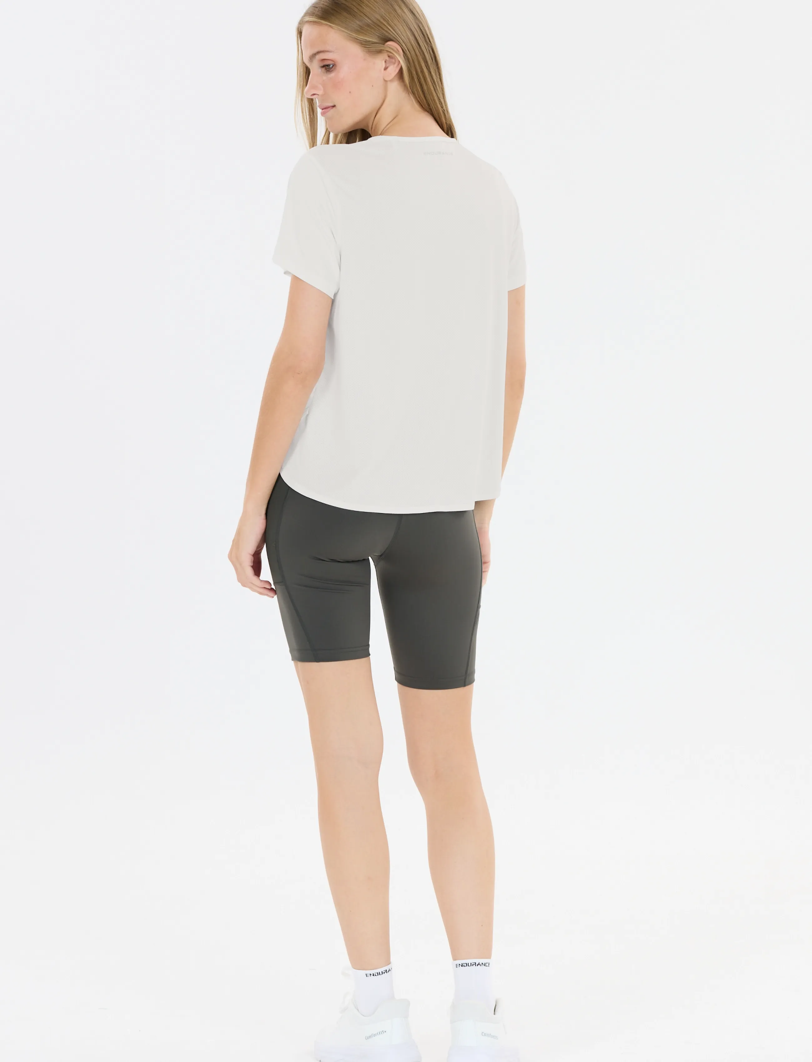 Endurance - Barrbara W SS Tee - t-shirts - white - 3