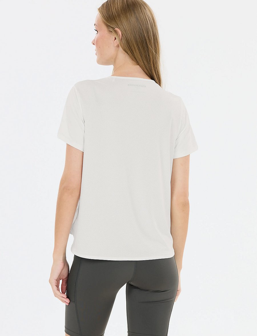 Endurance - Barrbara W SS Tee - t-shirts - white - 5