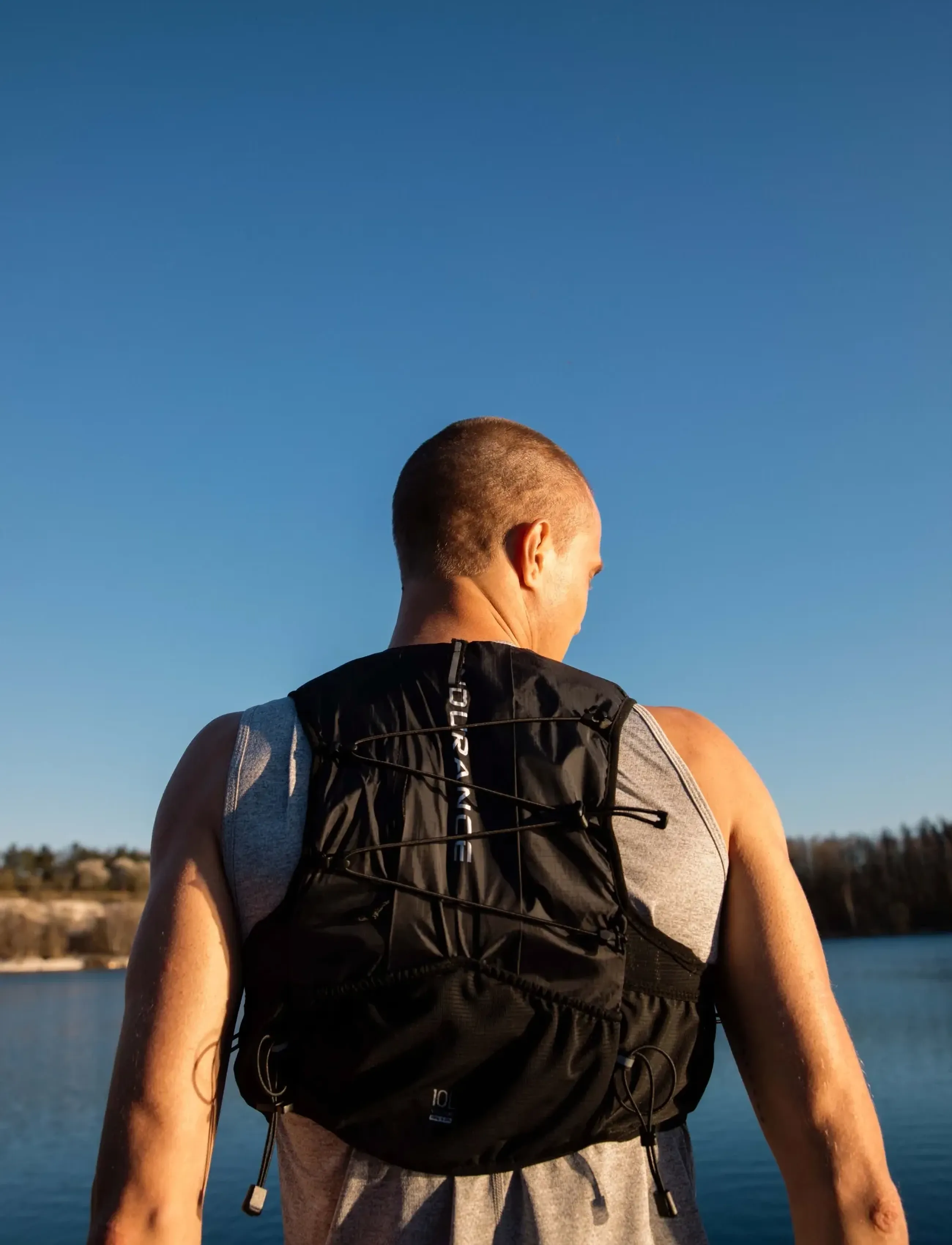 Endurance - Genend Running Vest W/Bottles - jooksuvarustus - black - 4