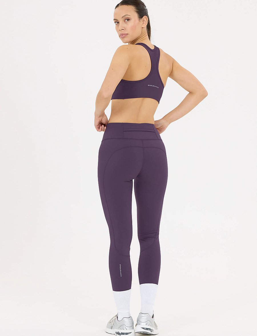 Endurance - Savenle W Brushed Tights - treeningretuusid - nightshade - 3