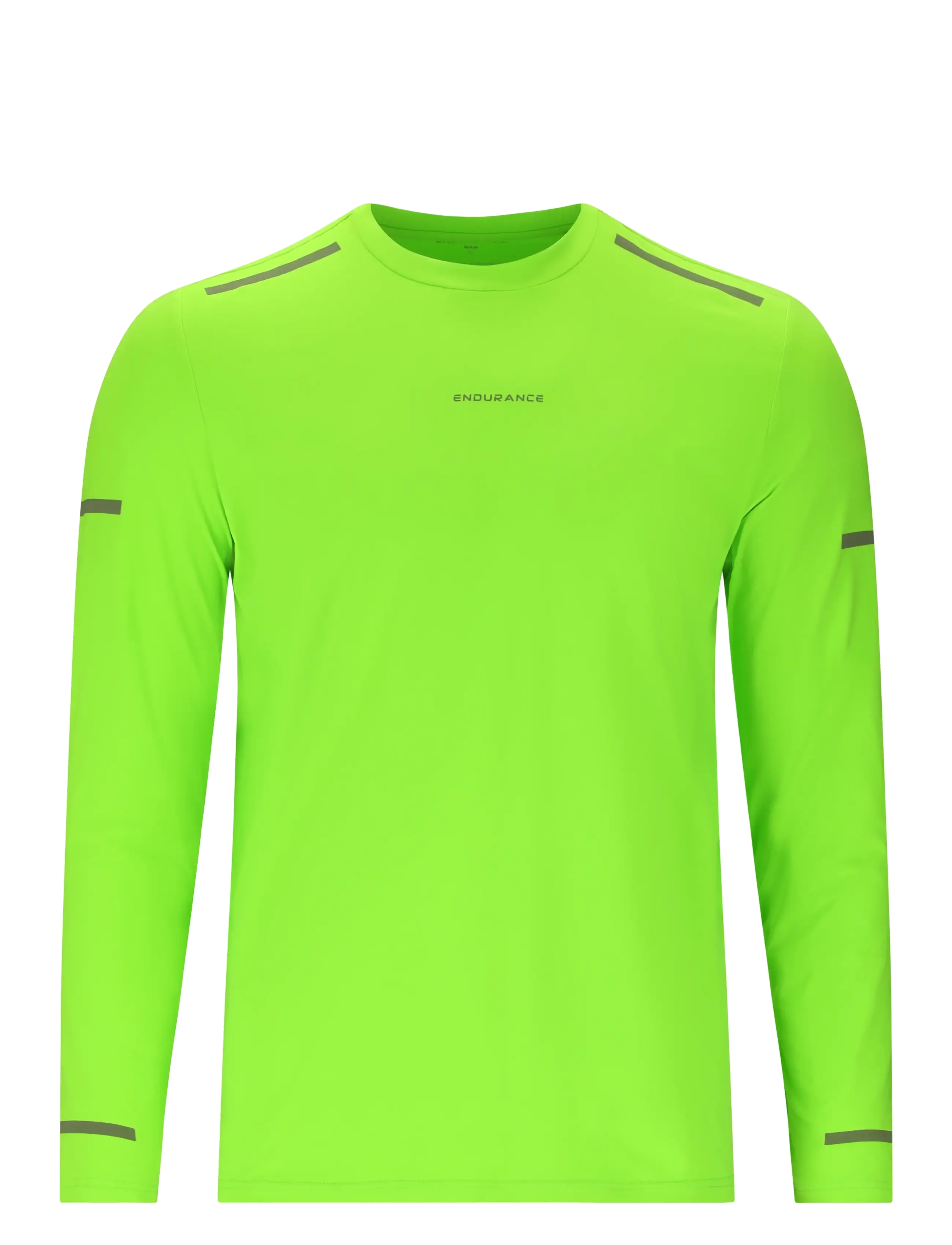 Endurance - Ailey M LS Tee - safety green - 1
