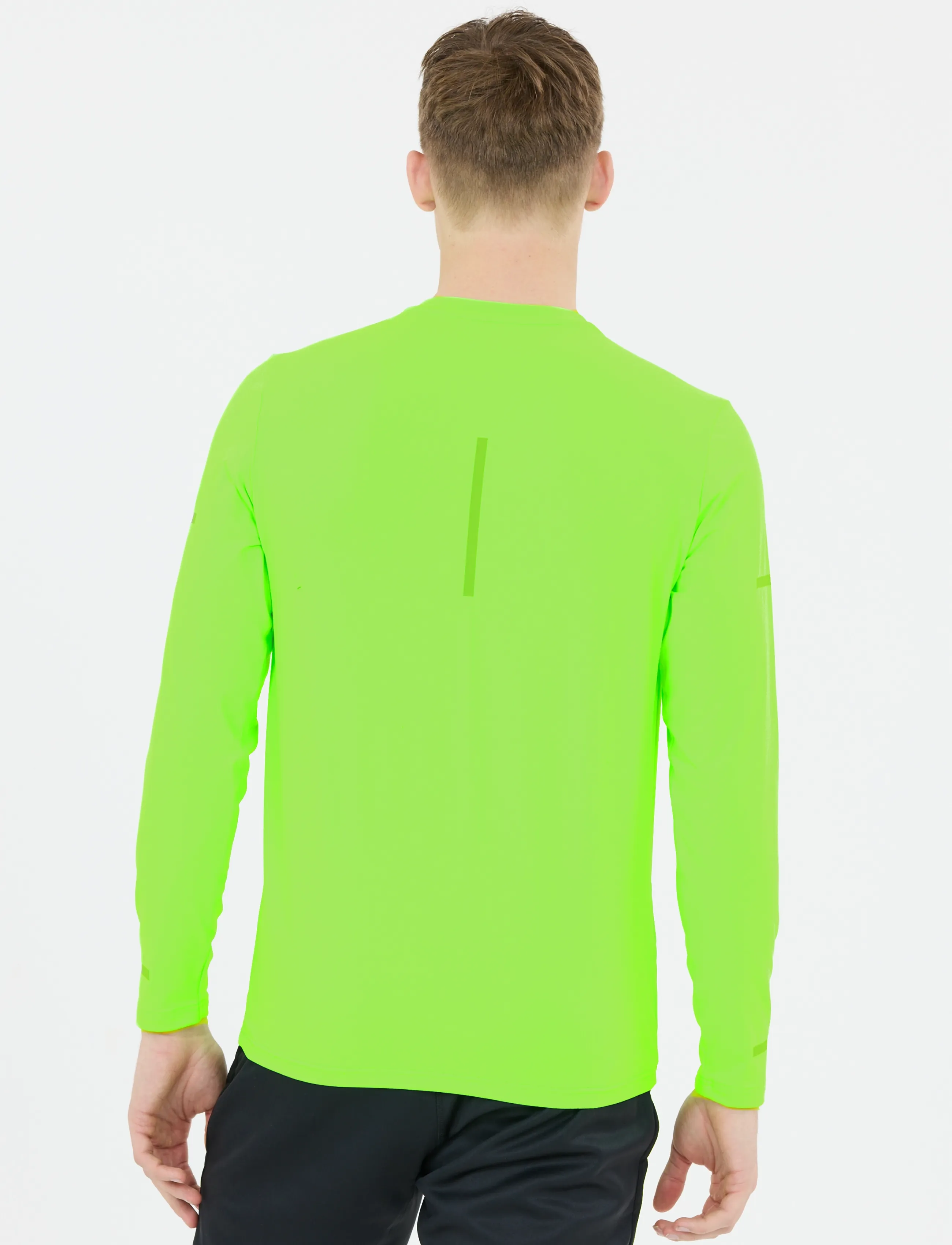 Endurance - Ailey M LS Tee - safety green - 5