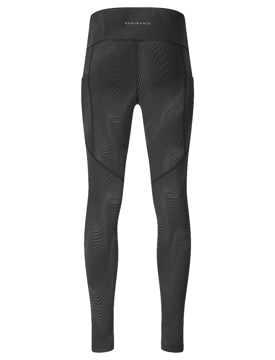 Endurance - Eastone W Printed Tights - reflex zebra - 2