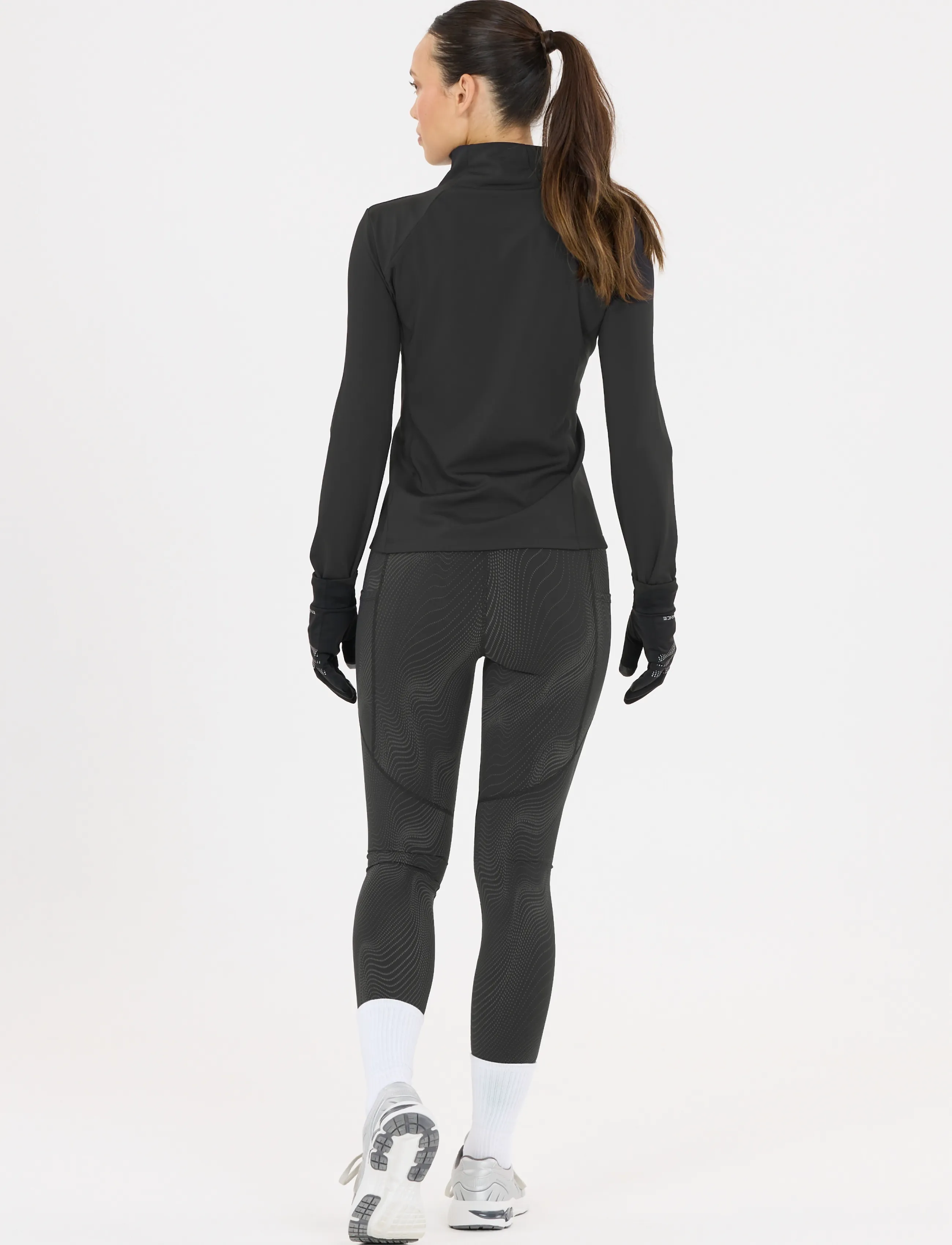 Endurance - Eastone W Printed Tights - reflex zebra - 3