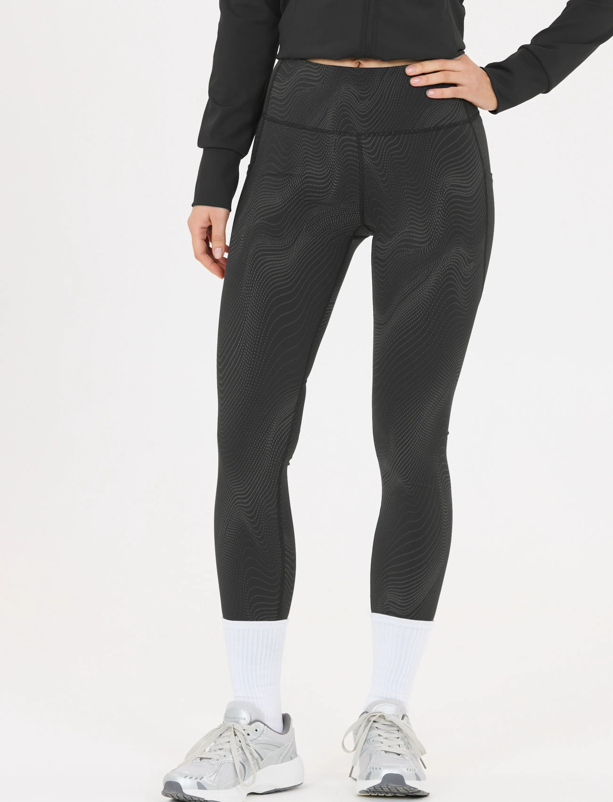 Endurance - Eastone W Printed Tights - reflex zebra - 4