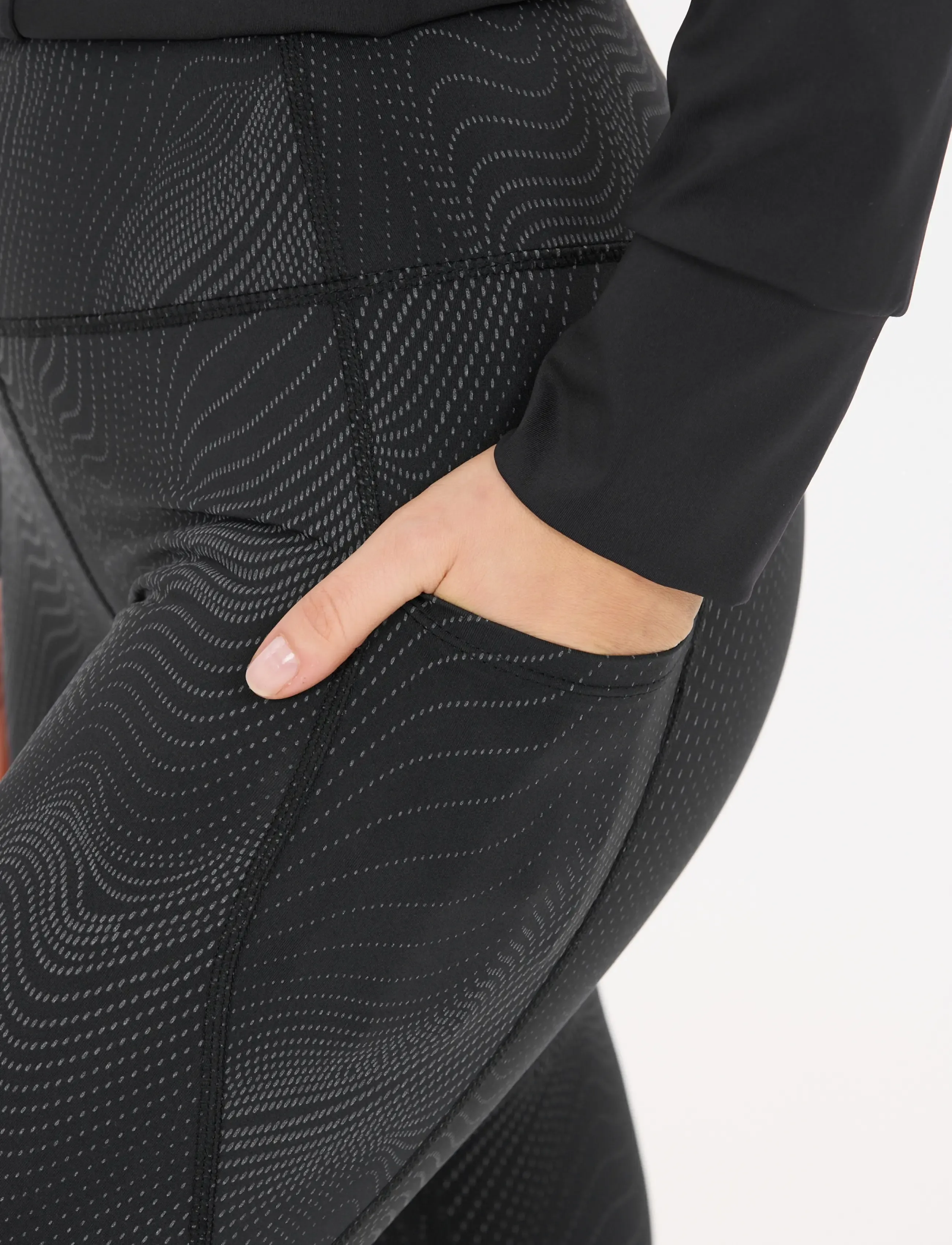 Endurance - Eastone W Printed Tights - reflex zebra - 5