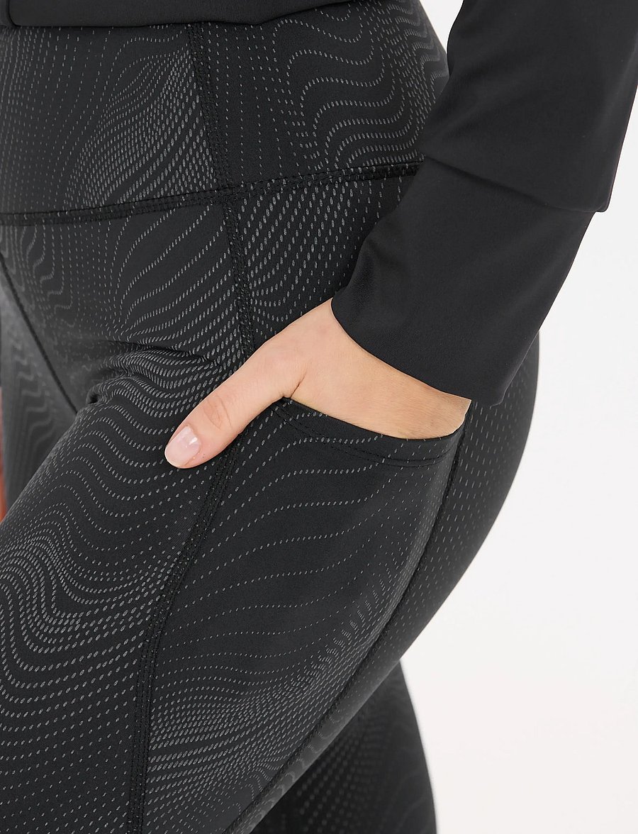Endurance - Eastone W Printed Tights - reflex zebra - 5