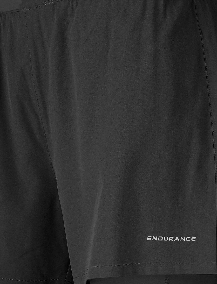 Endurance - Weilby M 2-in-1 7-8 Tights - träningstights - black - 2