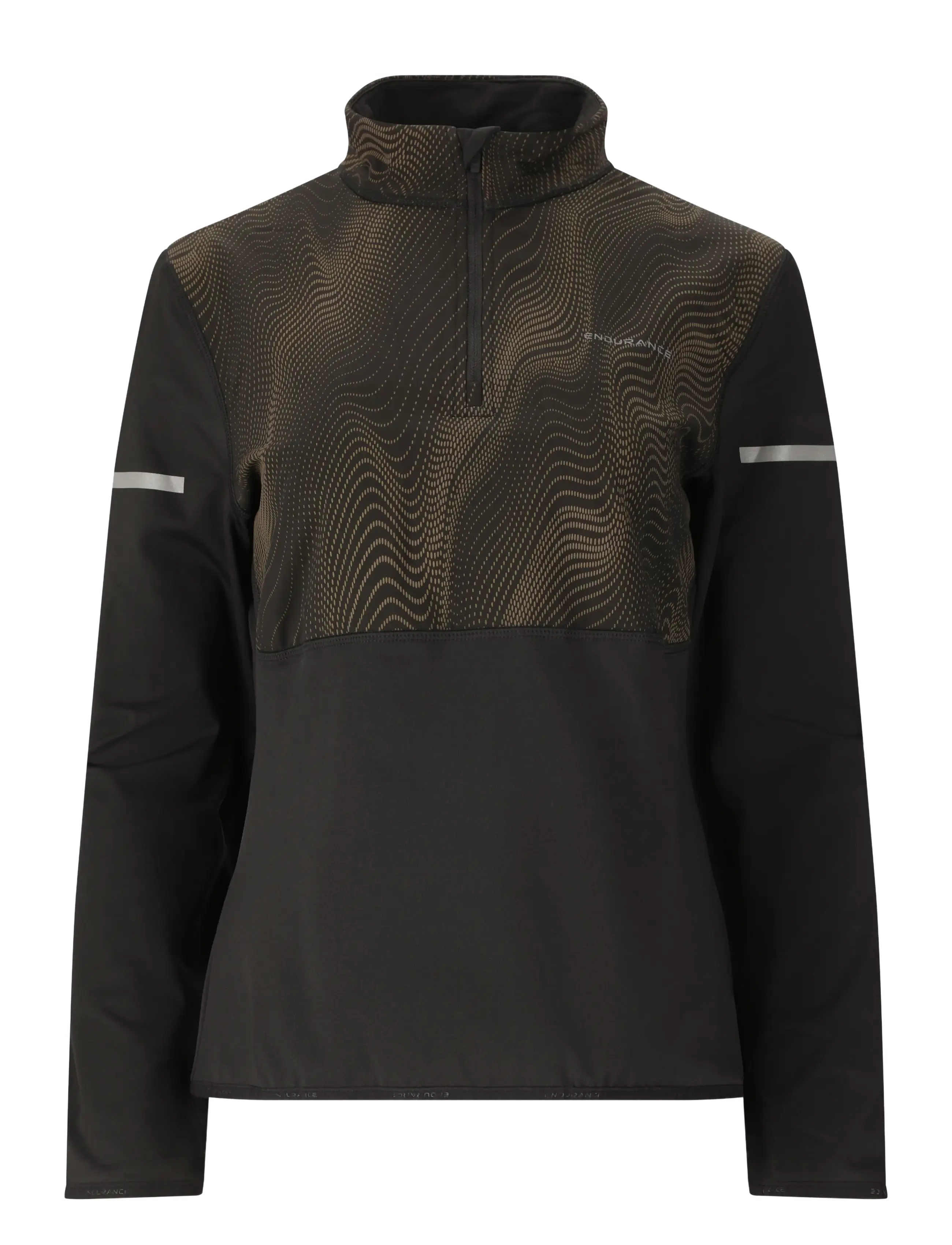 Endurance Rumbia W Printed Midlayer - Kleidung - BLACK / black