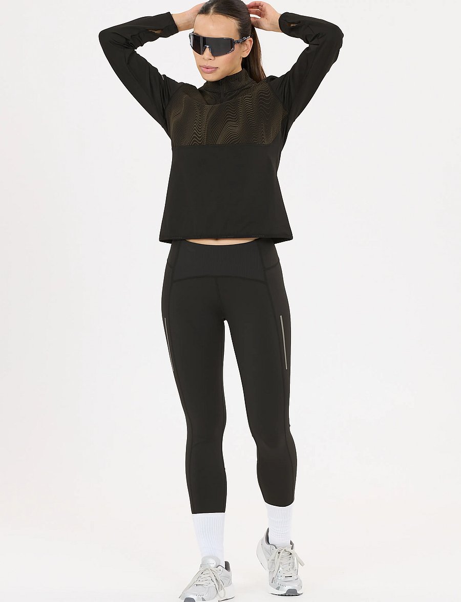 Endurance - Rumbia W Printed Midlayer - oberteile - black - 0