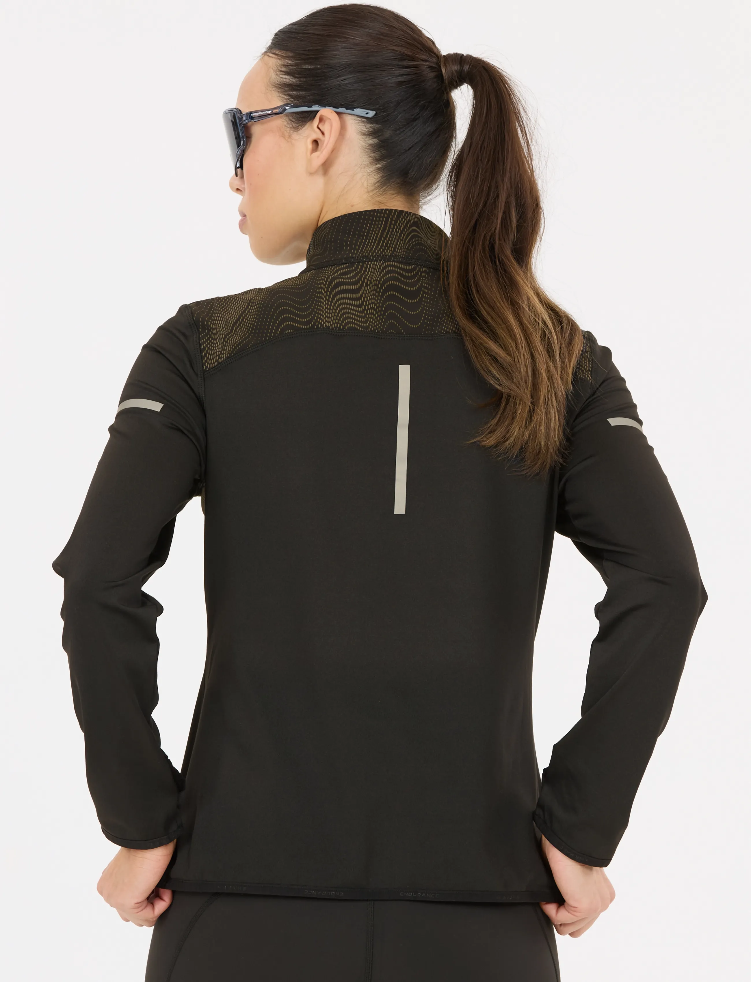 Endurance - Rumbia W Printed Midlayer - oberteile - black - 5