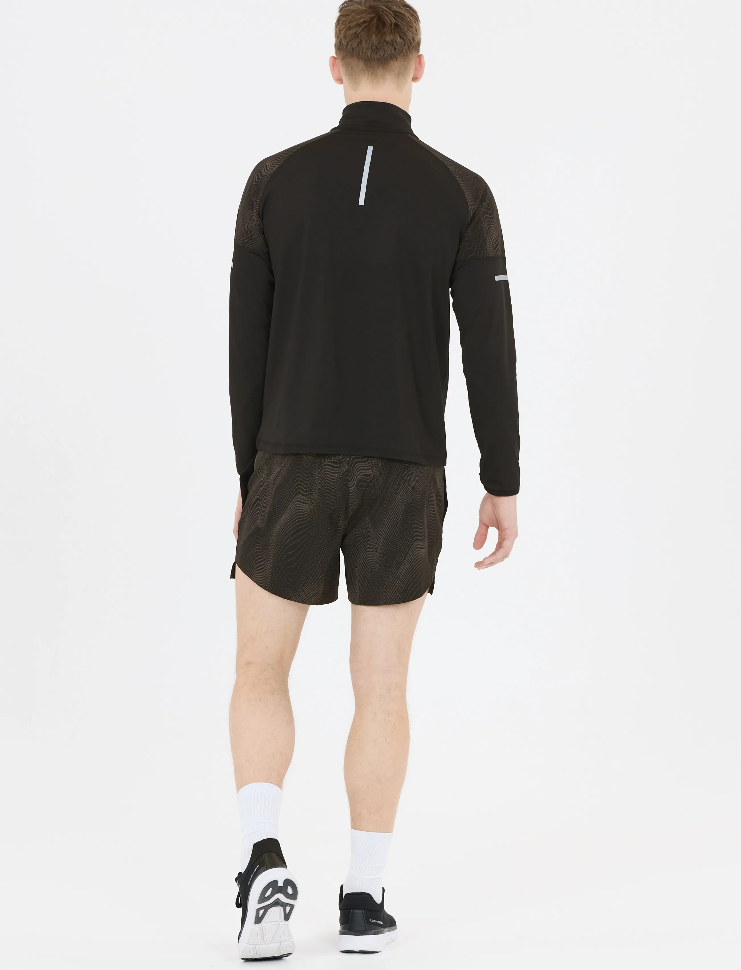 Endurance - Rumbia M Printed Midlayer - fleece & mellanlager - black - 3