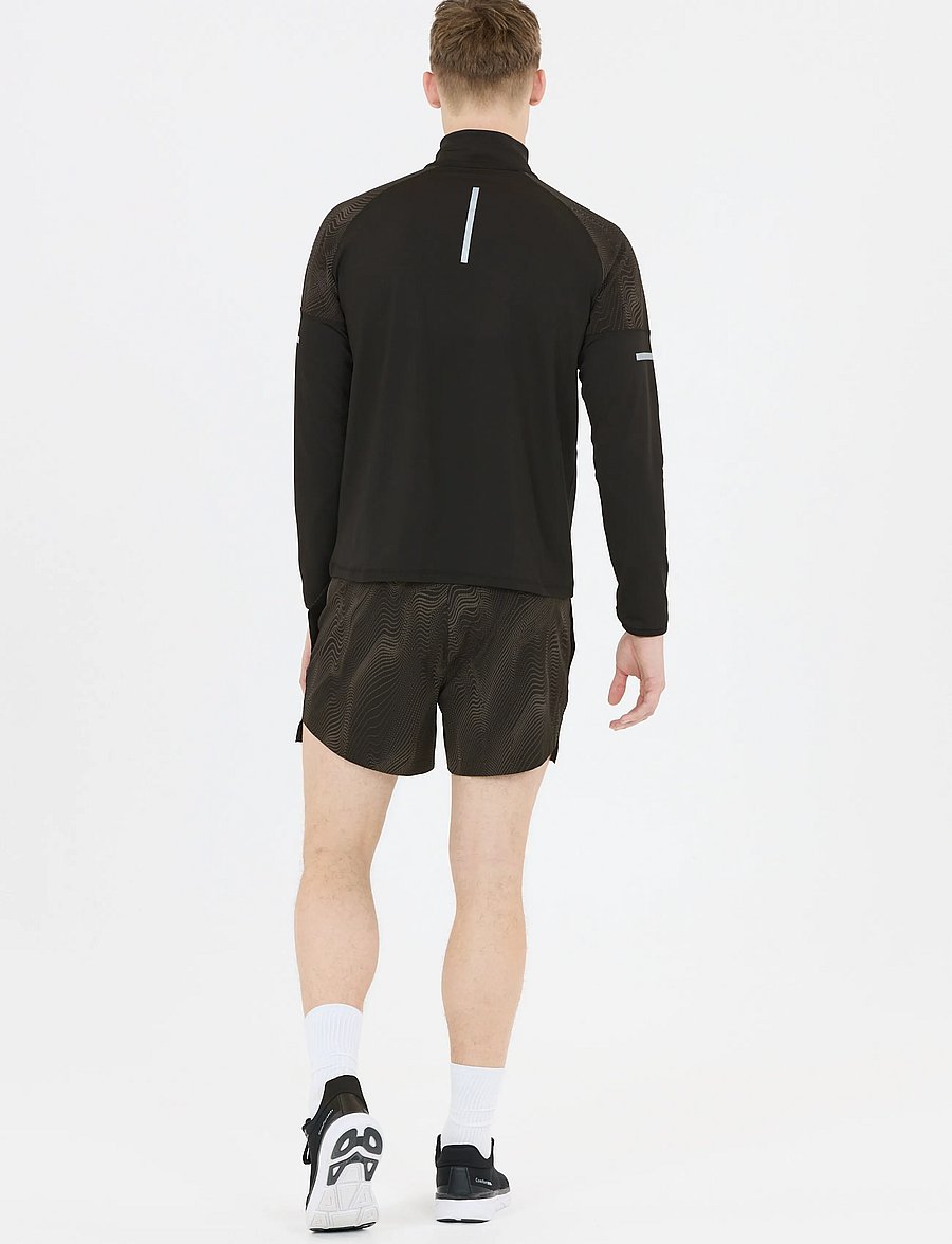 Endurance - Rumbia M Printed Midlayer - fleece & mellanlager - black - 3