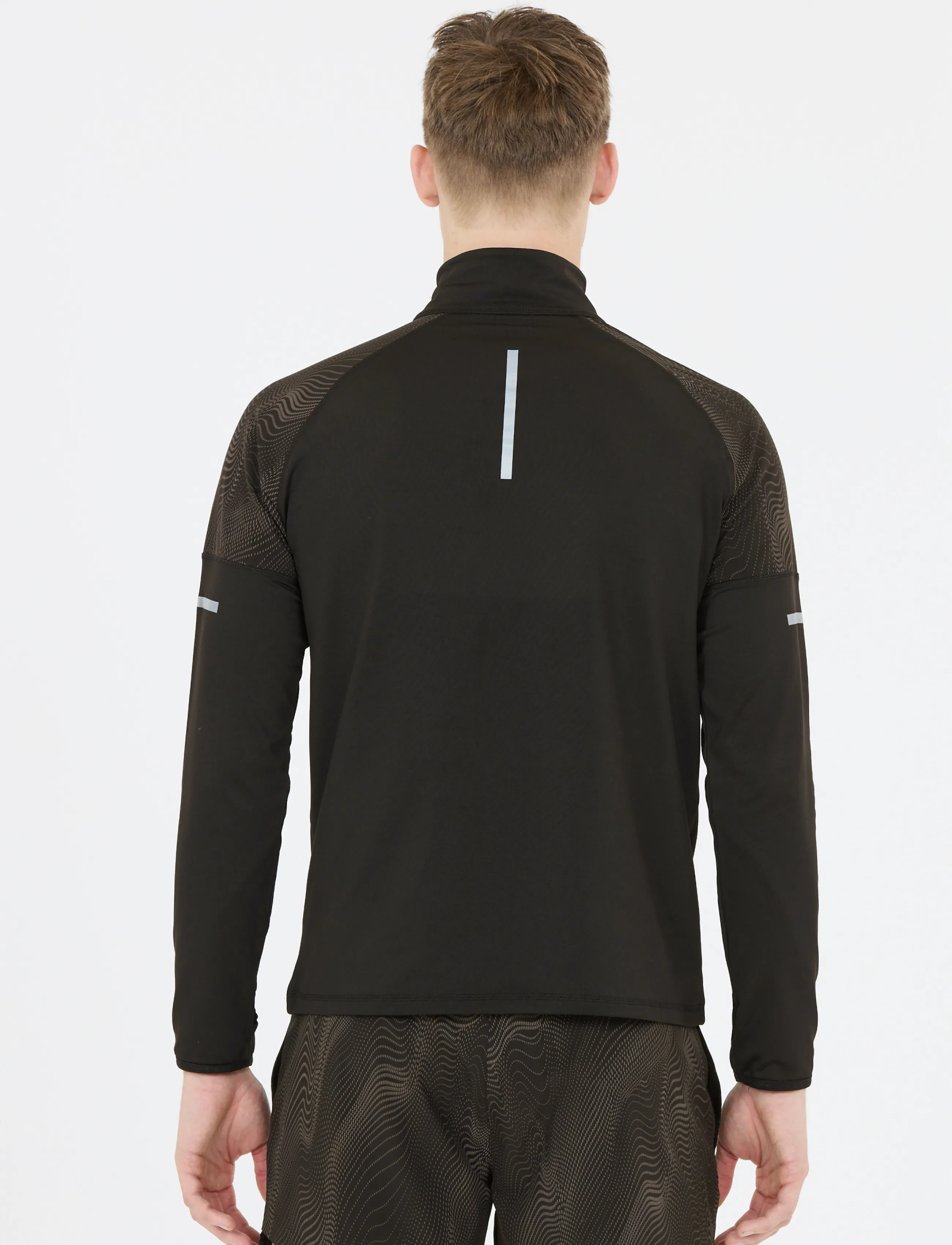 Endurance - Rumbia M Printed Midlayer - fleece & mellanlager - black - 5