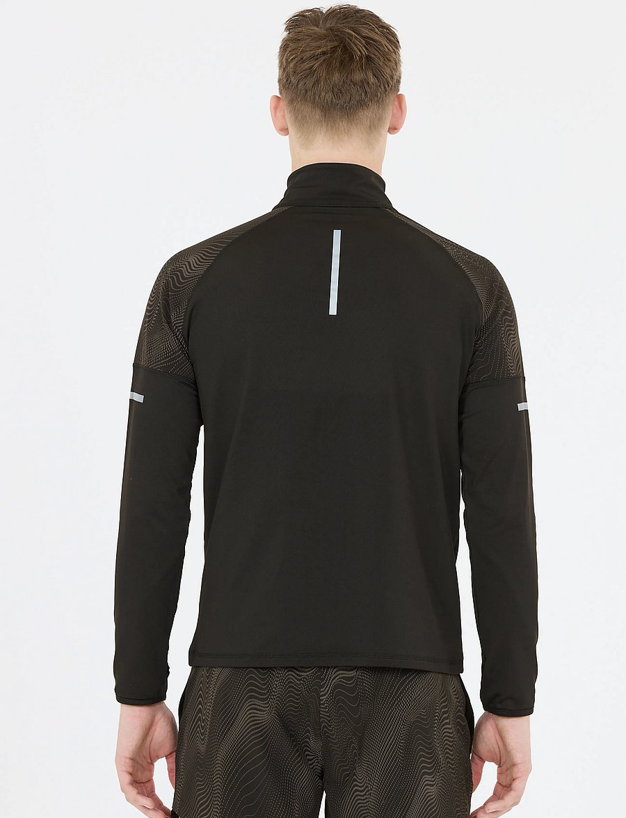 Endurance - Rumbia M Printed Midlayer - fleece & mellanlager - black - 5