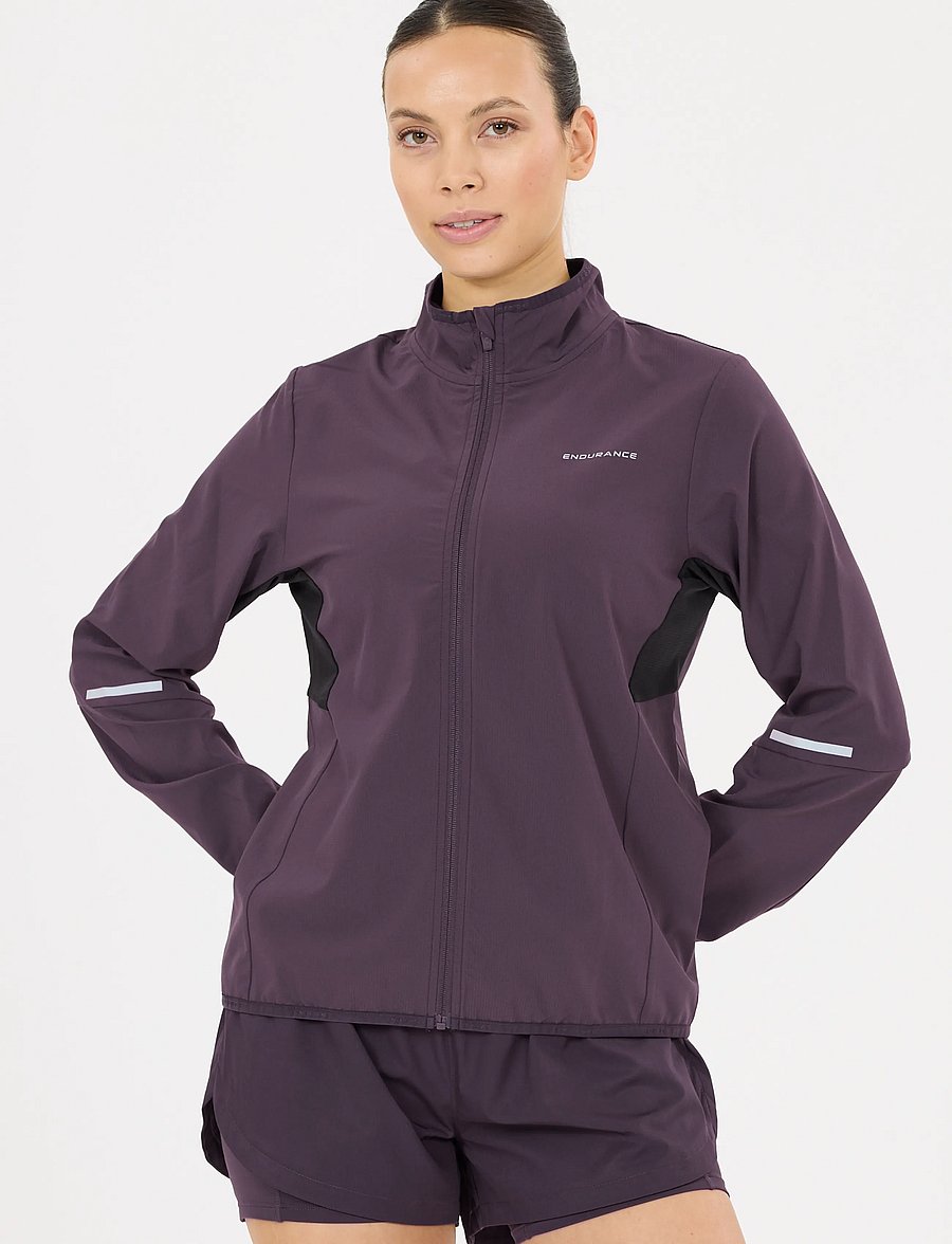 Endurance - Sarika W Jacket - träningsjackor - nightshade - 4