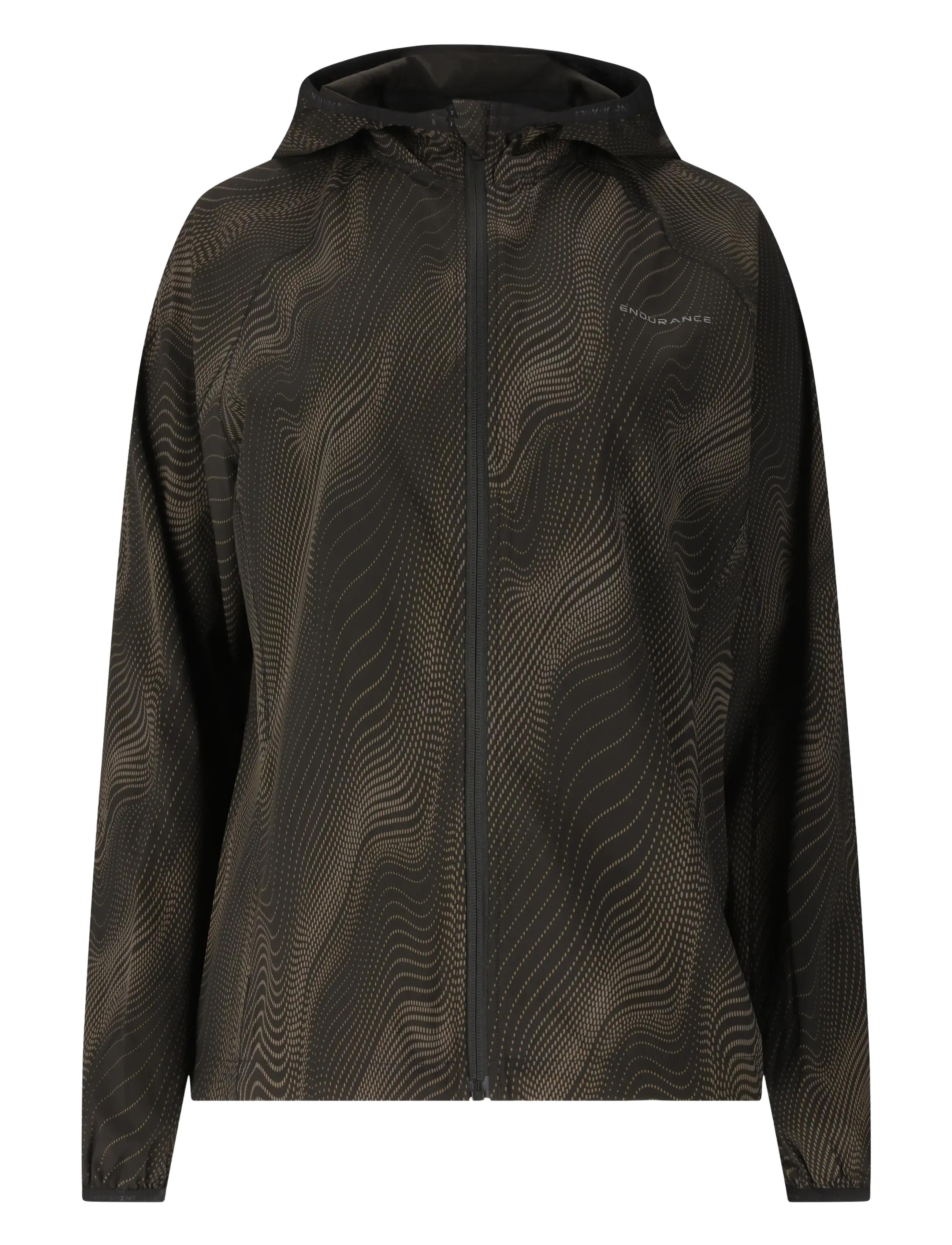 Endurance Malakas W AOP Jacket - Jakker - REFLEX ZEBRA / brown
