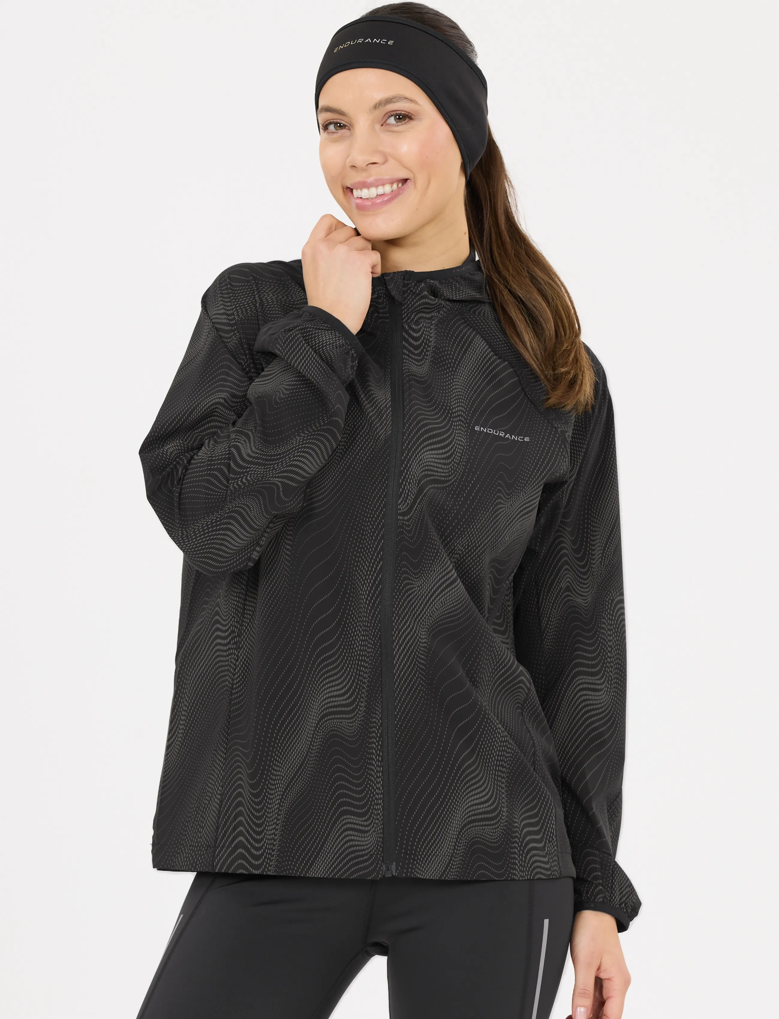 Endurance - Malakas W AOP Jacket - reflex zebra - 4