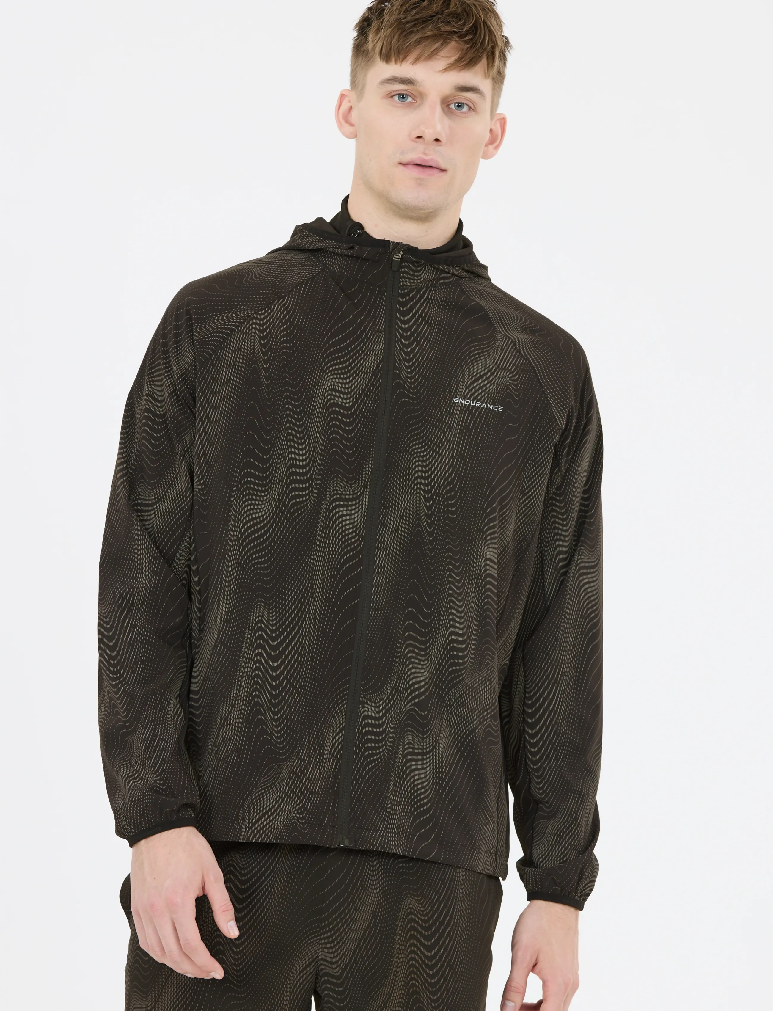 Endurance - Malakas M AOP Jacket - reflex zebra - 4