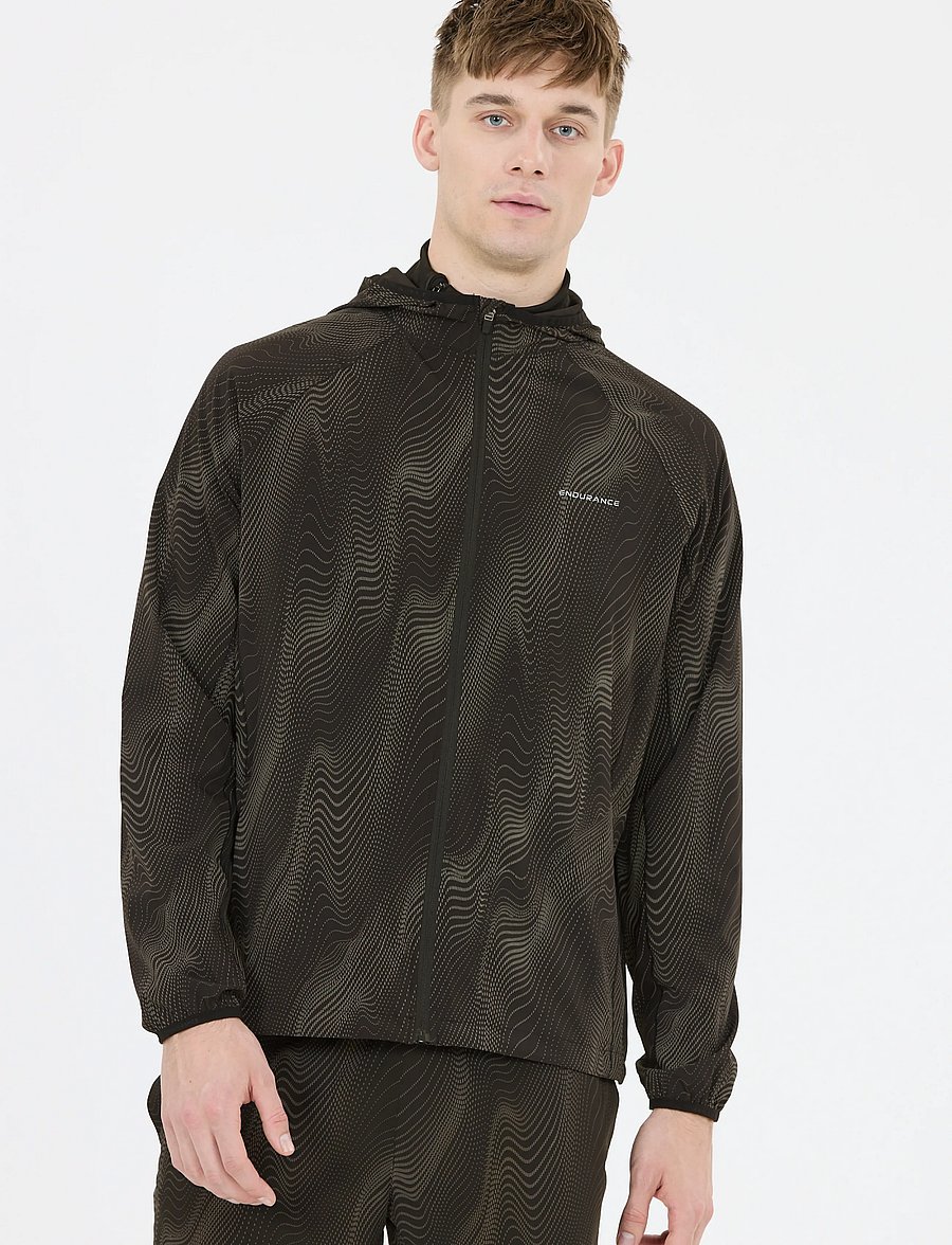 Endurance - Malakas M AOP Jacket - reflex zebra - 4